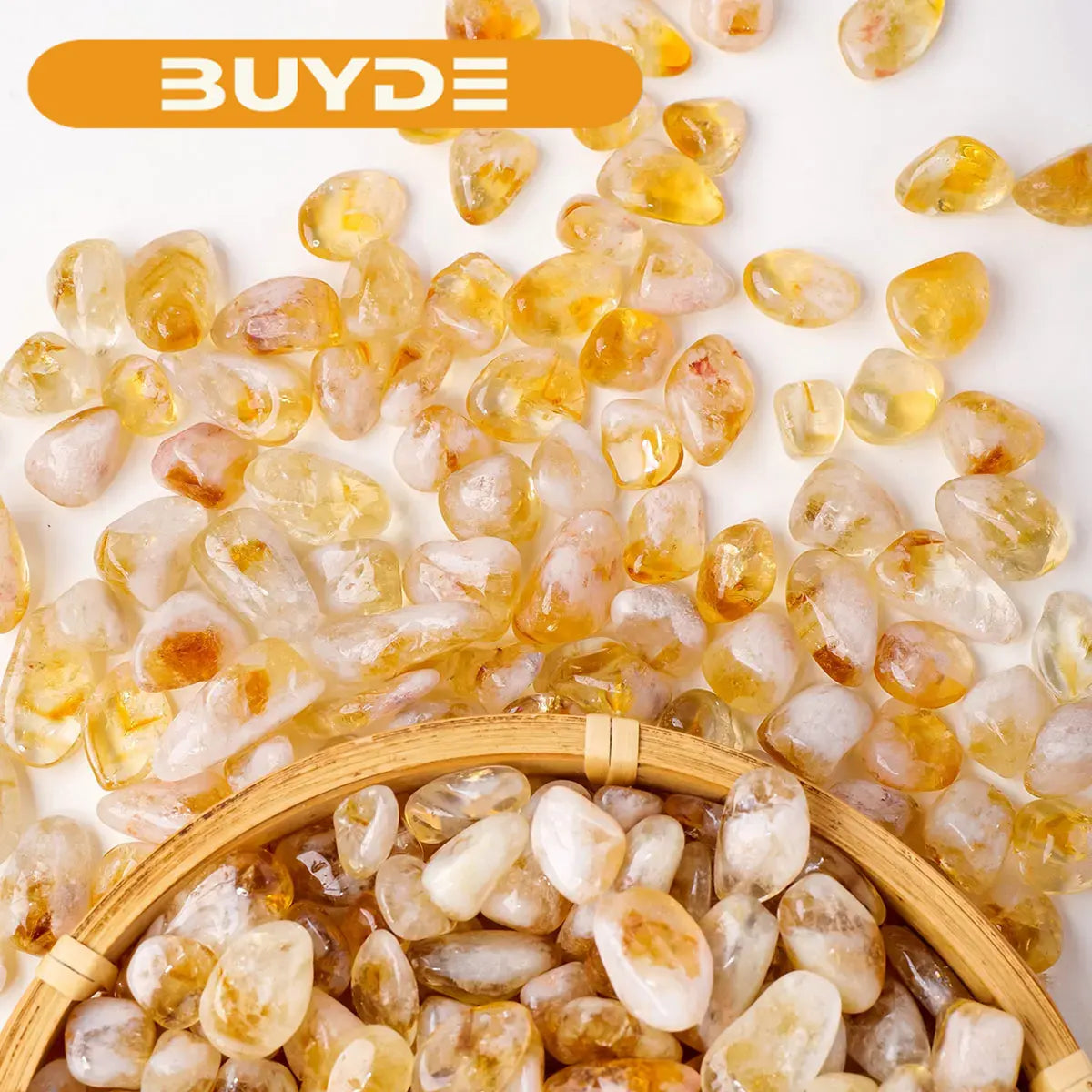 50g/bag Natural Stones Citrine Material Crystal Gravel Stone Chips Ore Minerals Reiki Specimen Gemstones Aquarium Decoration