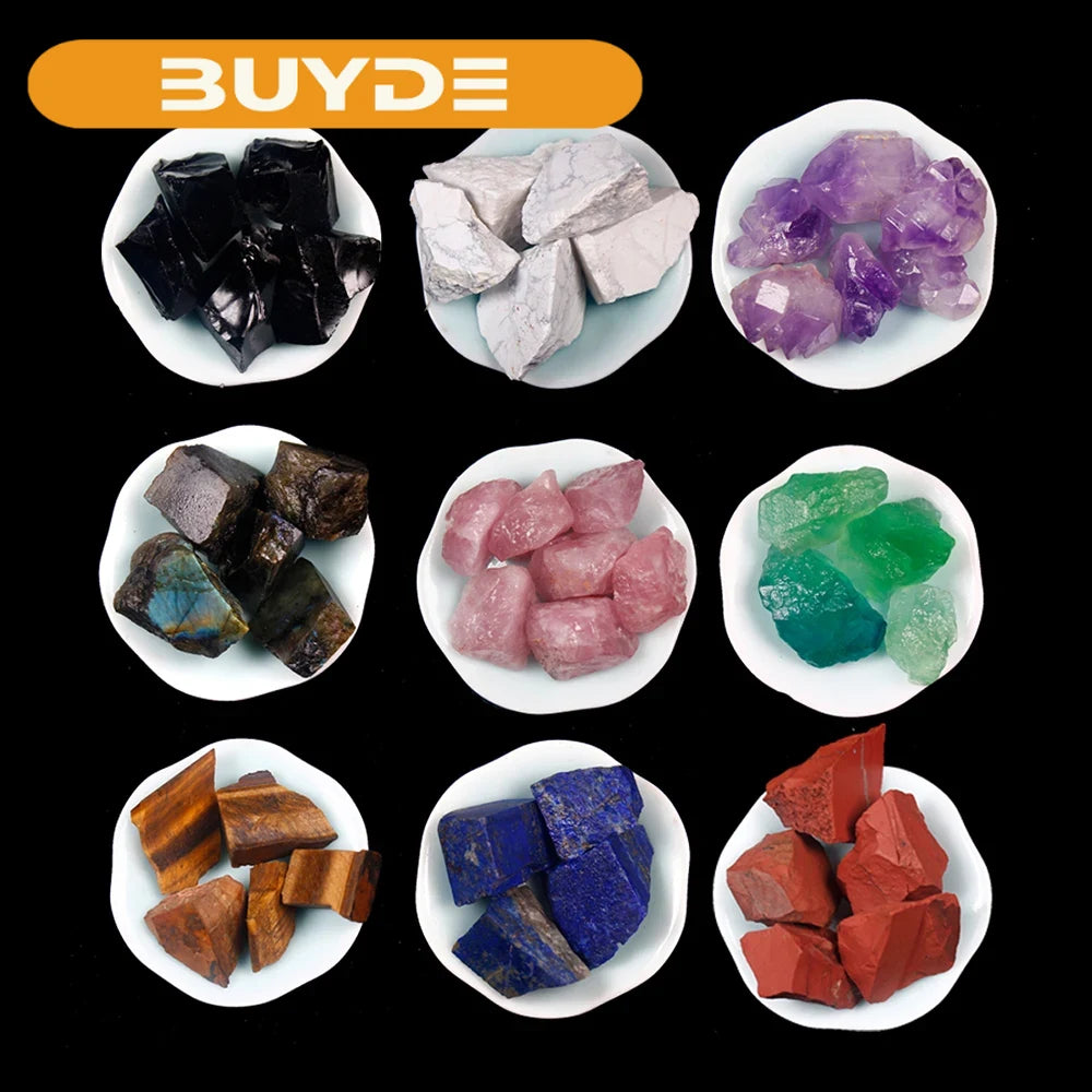 50g/bag Natural Irregular Crystal Quartz Rock Healing Ore Ornament Mineral Energy Stone for Garden fish tank decoration stone