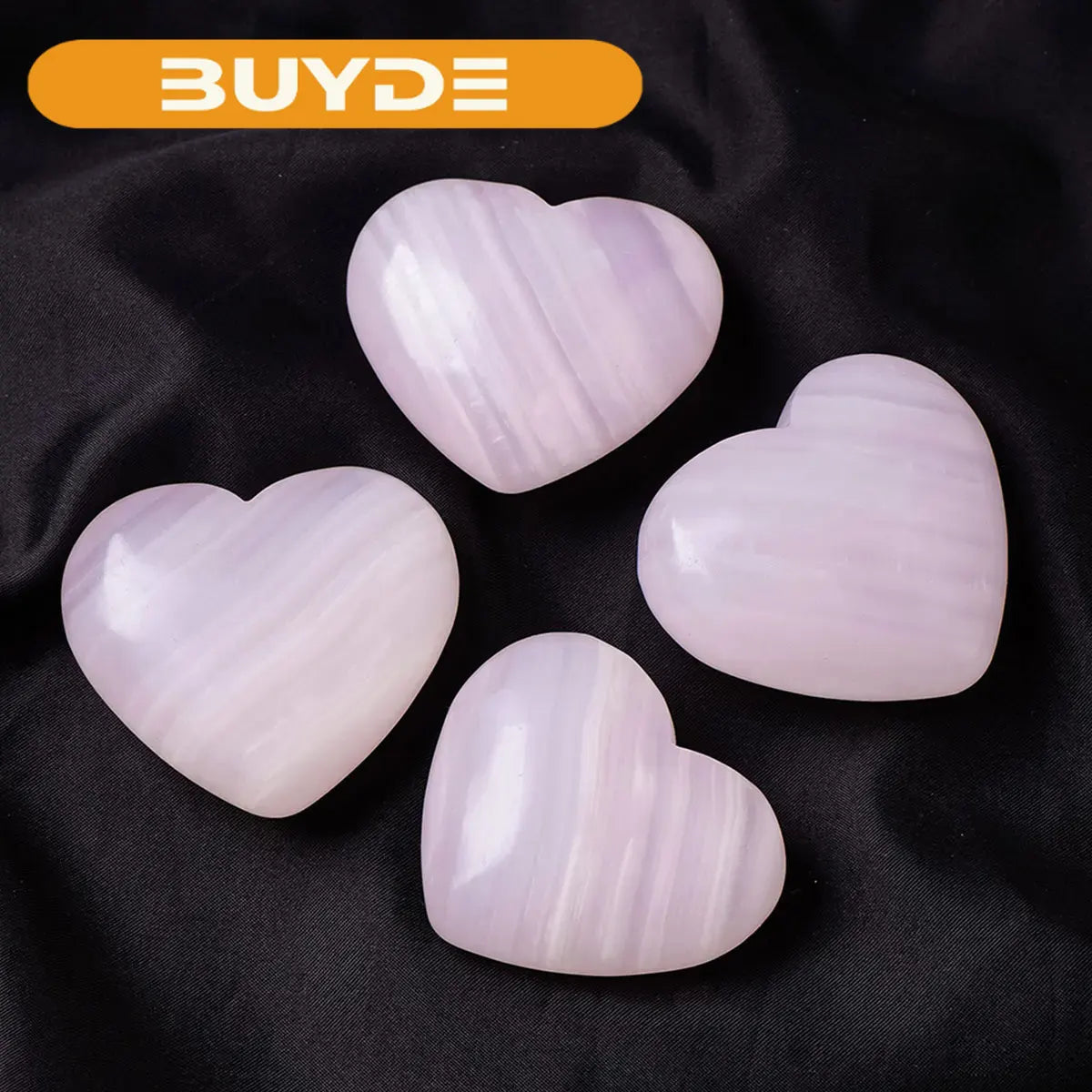 1pc Natural Rose Calcite Crystal Heart Love Spiritual Meditation Feng Shui Druzy Home Ornament Reiki Healing Meditation Decor