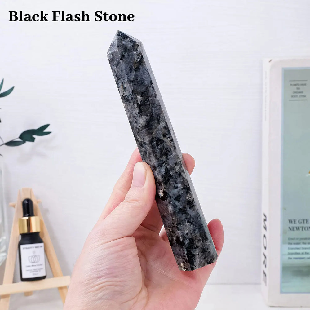 15-17cm 1pc Natural Crystal Stone Large Healing Crystal Wand Rose Quartz Point Amethyst Obelisk Tower Decor