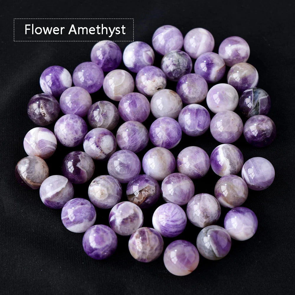 16MM Natural Gemstone Crystal Ball Chakra Sphere Collection Healing Reiki Decor Crystal Quartz Stone Balls Beads