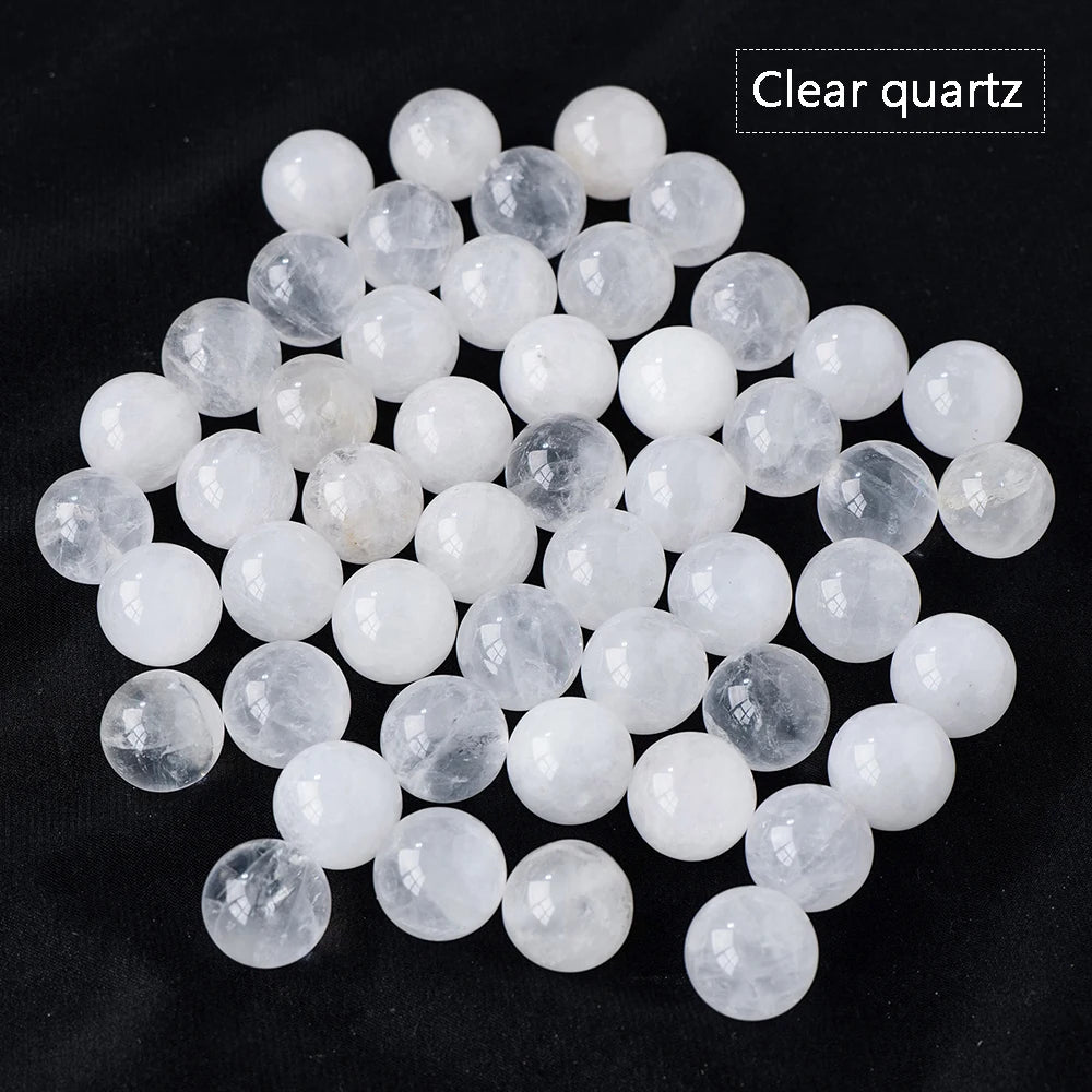 16MM Natural Gemstone Crystal Ball Chakra Sphere Collection Healing Reiki Decor Crystal Quartz Stone Balls Beads