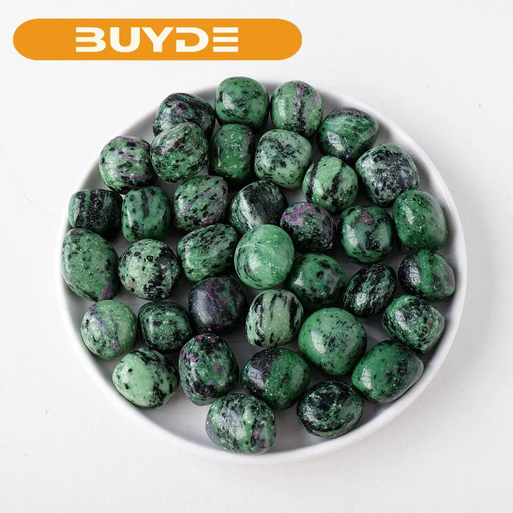 50g/bag Natural Epidote Rolling Stones Bulk Quartz Healing Gemstones Gravel Garden Fish Tank Decorative Stone