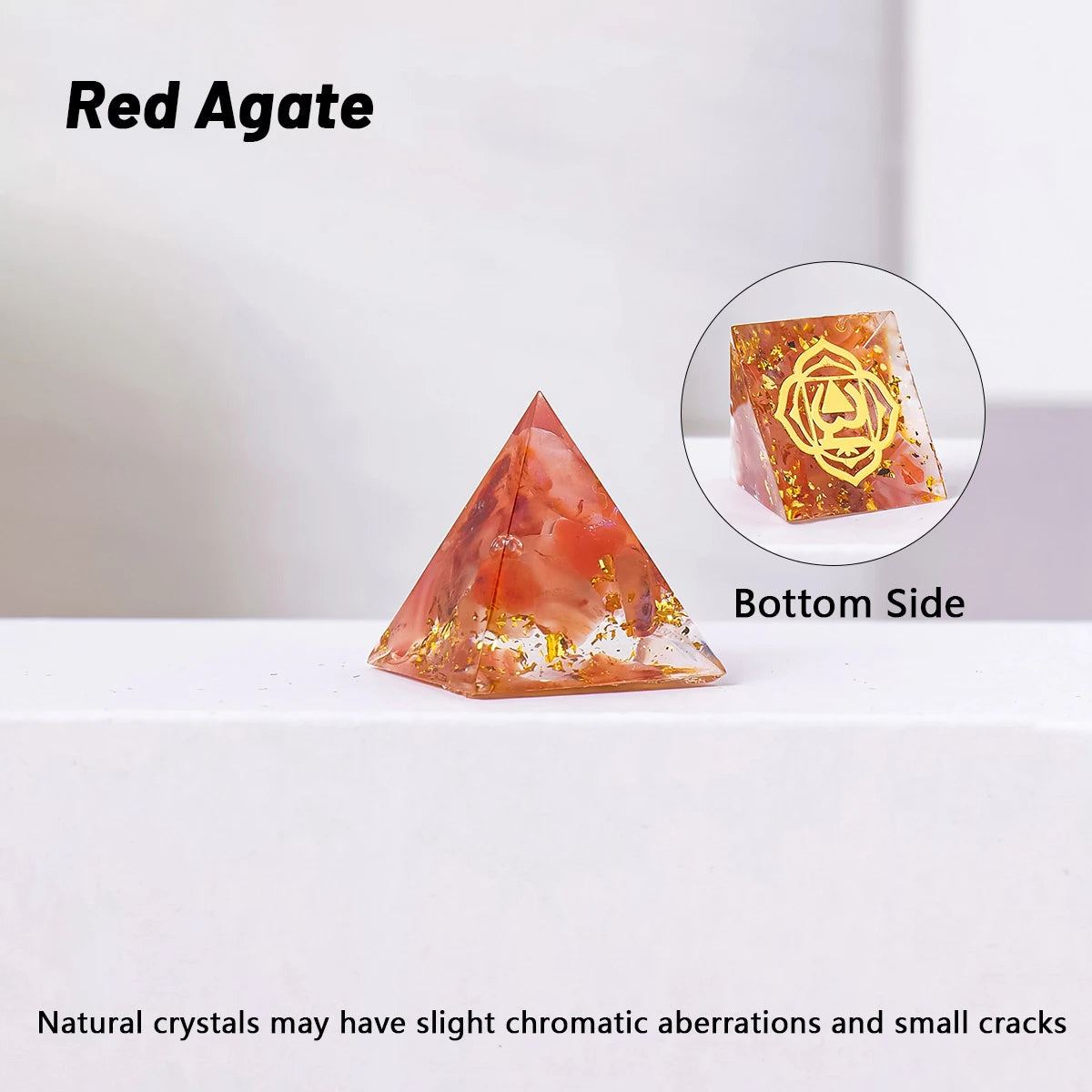 1PC 2cm Natural Crystal Stone Mini Pyramid Statue Reiki Stone Pyramid  Amulet Fengshui Sculpture for Home Office Decoration