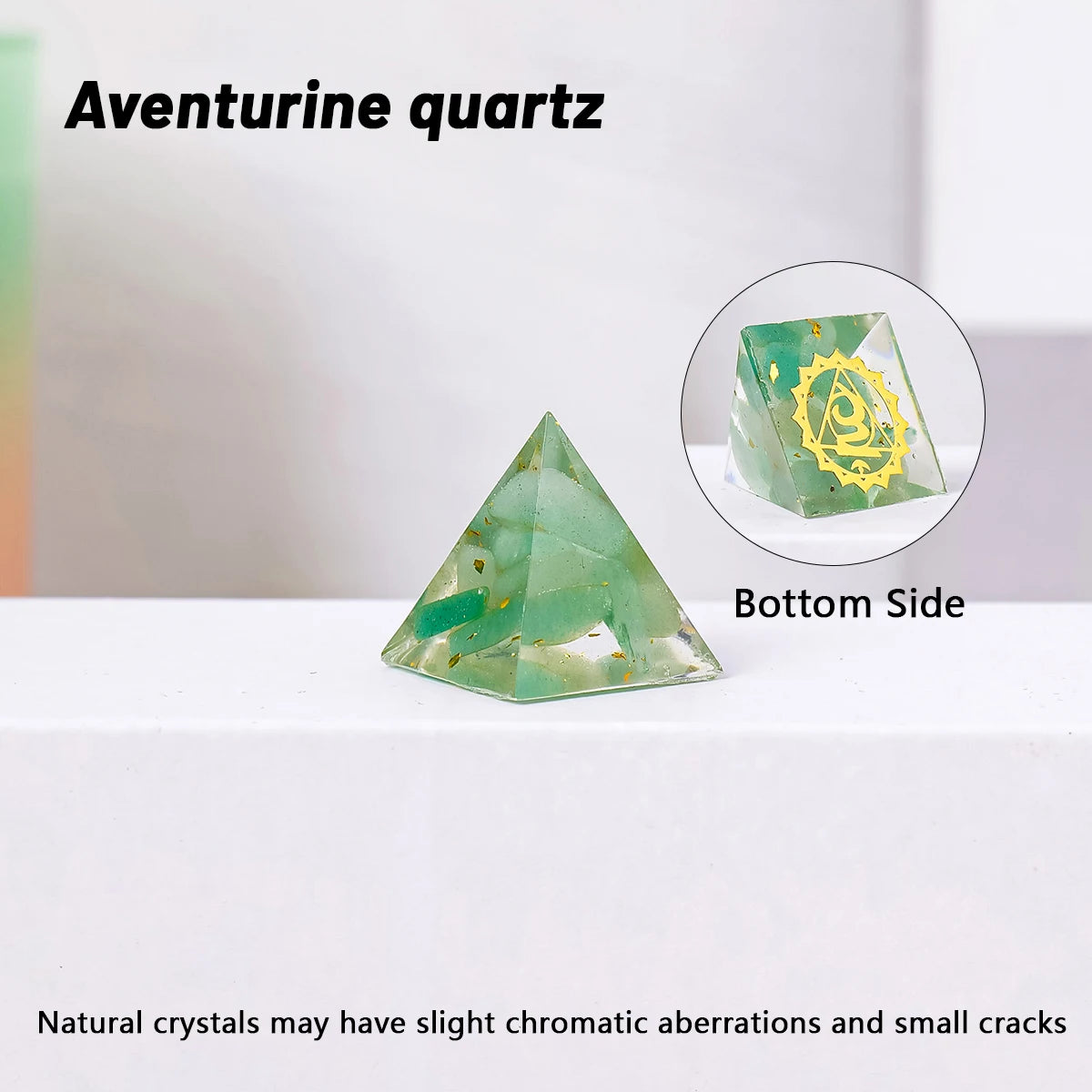 1PC 2cm Natural Crystal Stone Mini Pyramid Statue Reiki Stone Pyramid  Amulet Fengshui Sculpture for Home Office Decoration