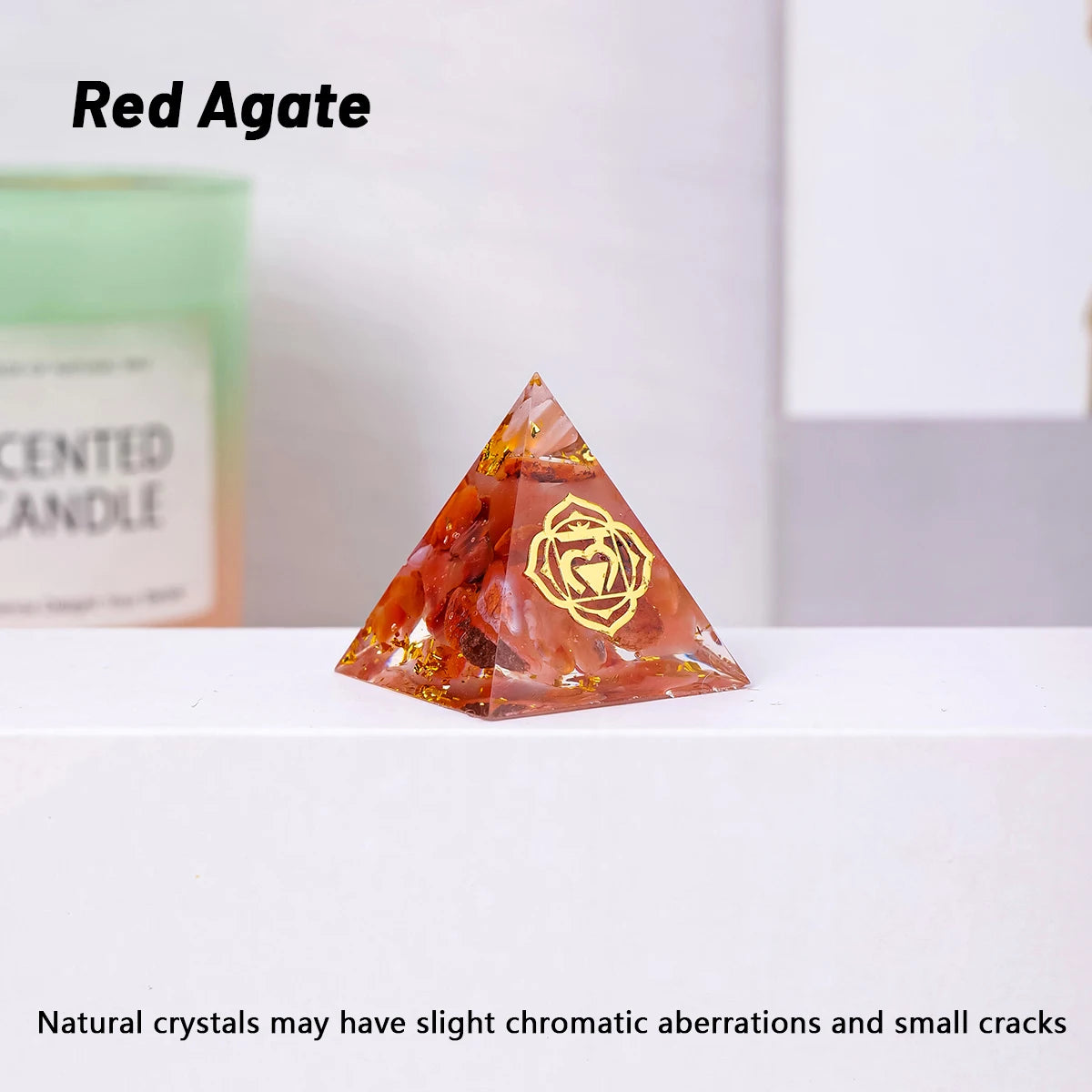 1PC 3cm Natural Crystal Stone Mini Pyramid Statue Reiki Stone Pyramid Amulet Fengshui Sculpture for Home Office Decoration