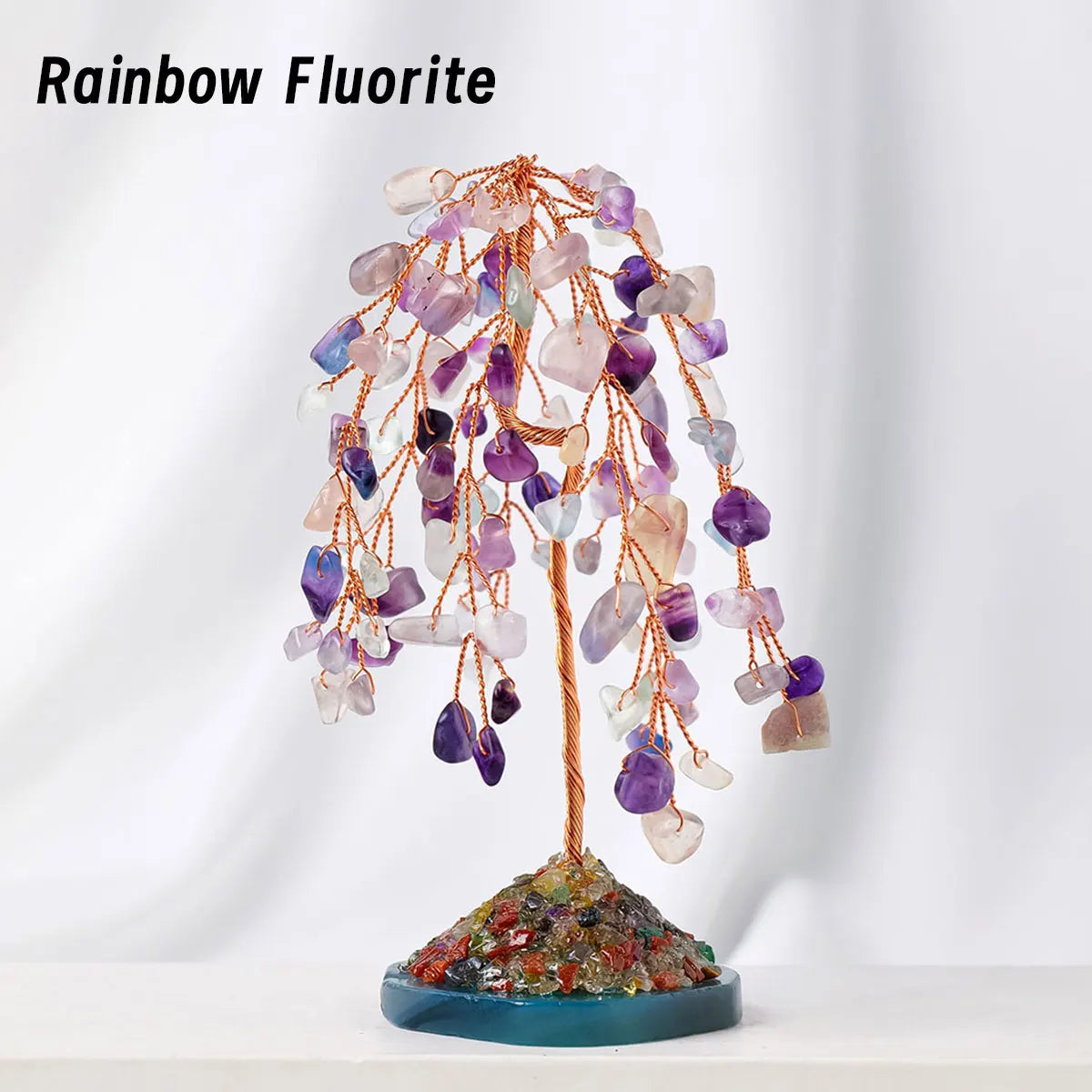 1PC Crystal Tree Natural Reiki Crystal Gemstone Chakra Healing Crystal Home Office Desk Gemstone Energy Decoration