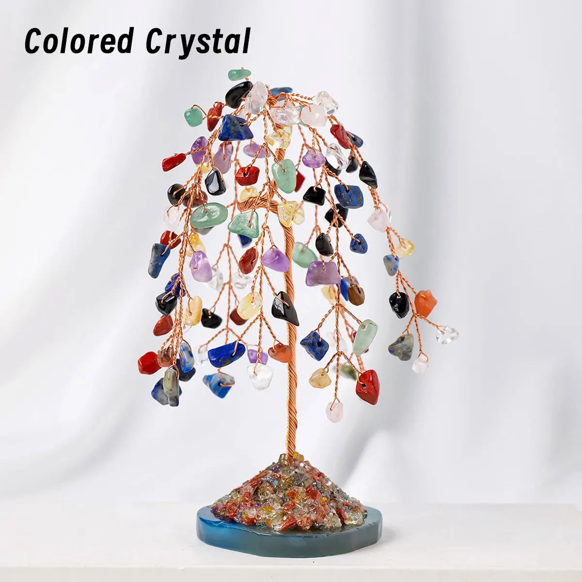 1PC Crystal Tree Natural Reiki Crystal Gemstone Chakra Healing Crystal Home Office Desk Gemstone Energy Decoration