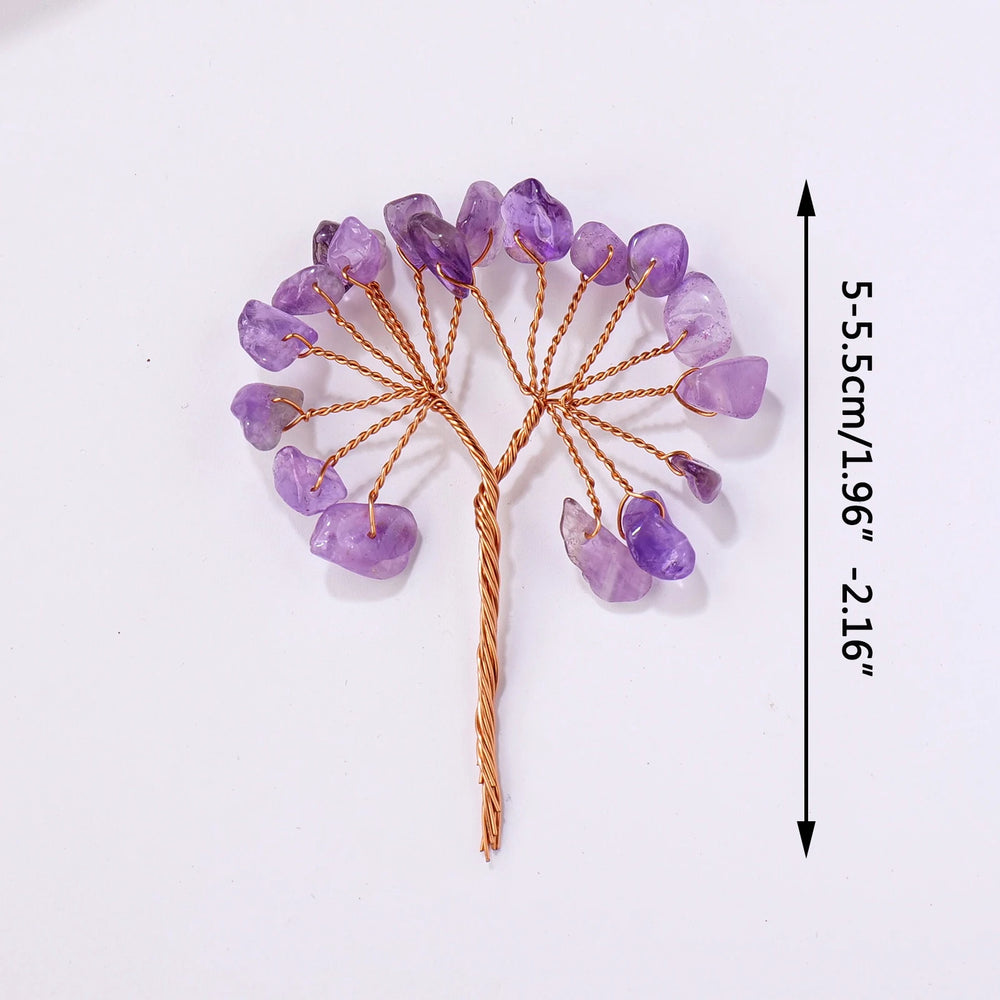 1PC Mini Size Natural Crystal Tree DIY Healing Rose Quartz Gemstone Handmade Semi-finished Jewelry Accessories Production