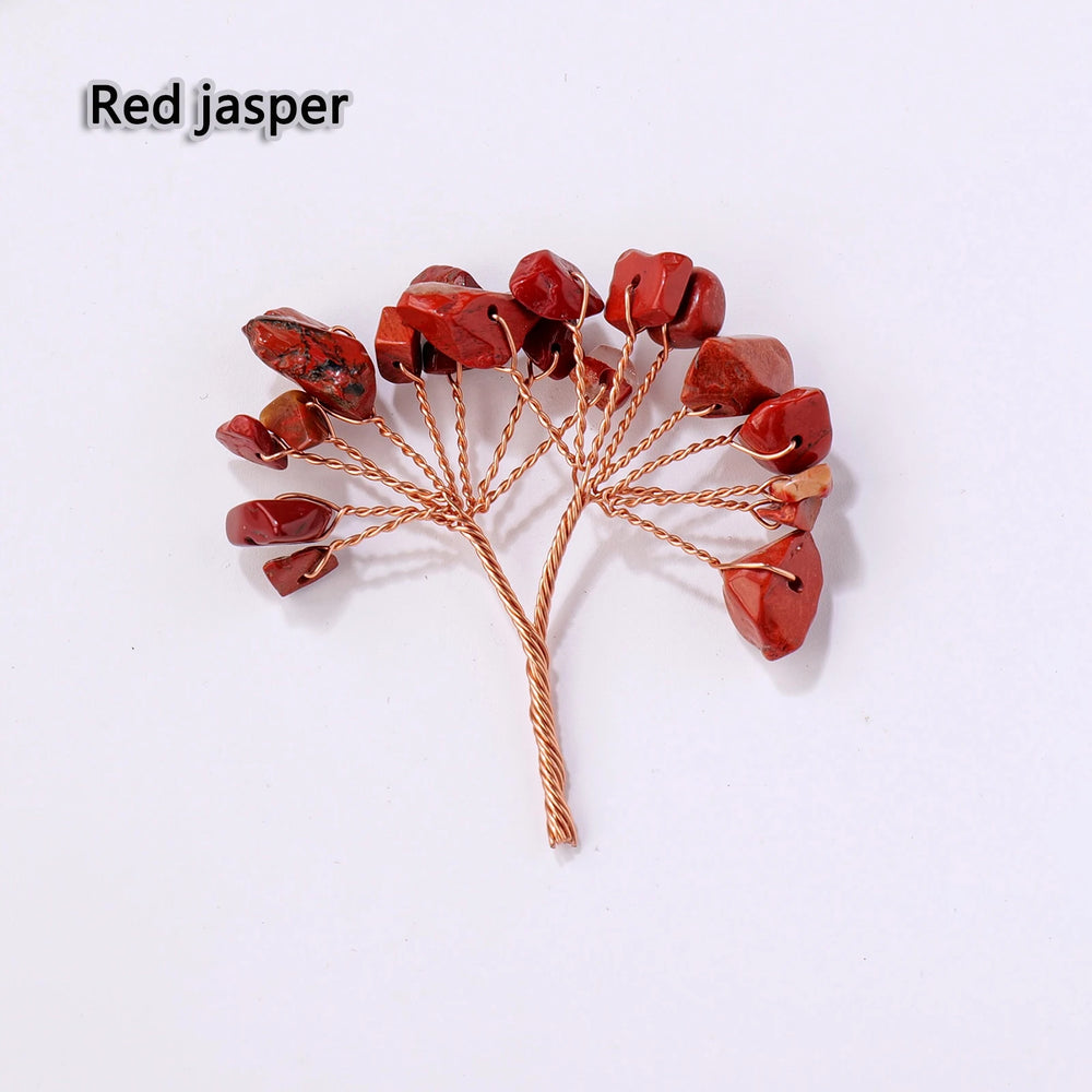 1PC Mini Size Natural Crystal Tree DIY Healing Rose Quartz Gemstone Handmade Semi-finished Jewelry Accessories Production