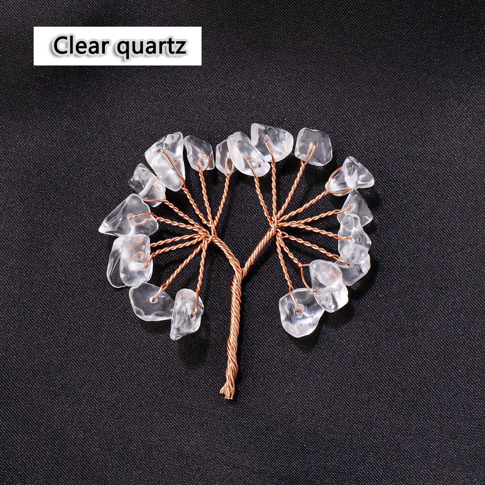 1PC Mini Size Natural Crystal Tree DIY Healing Rose Quartz Gemstone Handmade Semi-finished Jewelry Accessories Production