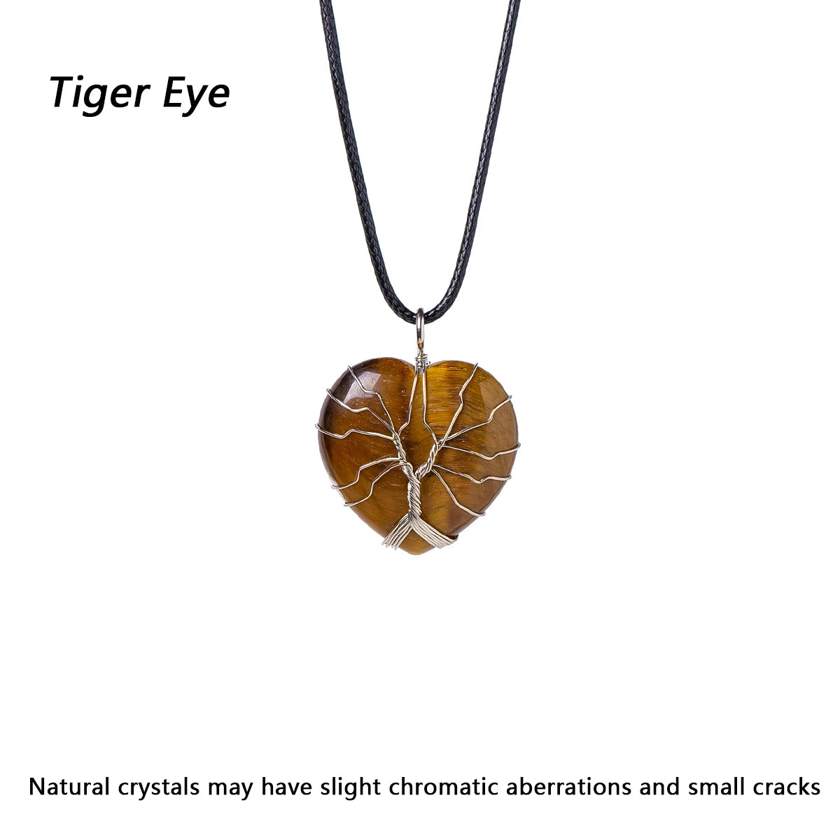 1PC Natural Amethyst Life Tree Heart Shape Pendant Love Shape Energy Necklace jewelry Reiki Beloved Female Mom Mother's Day