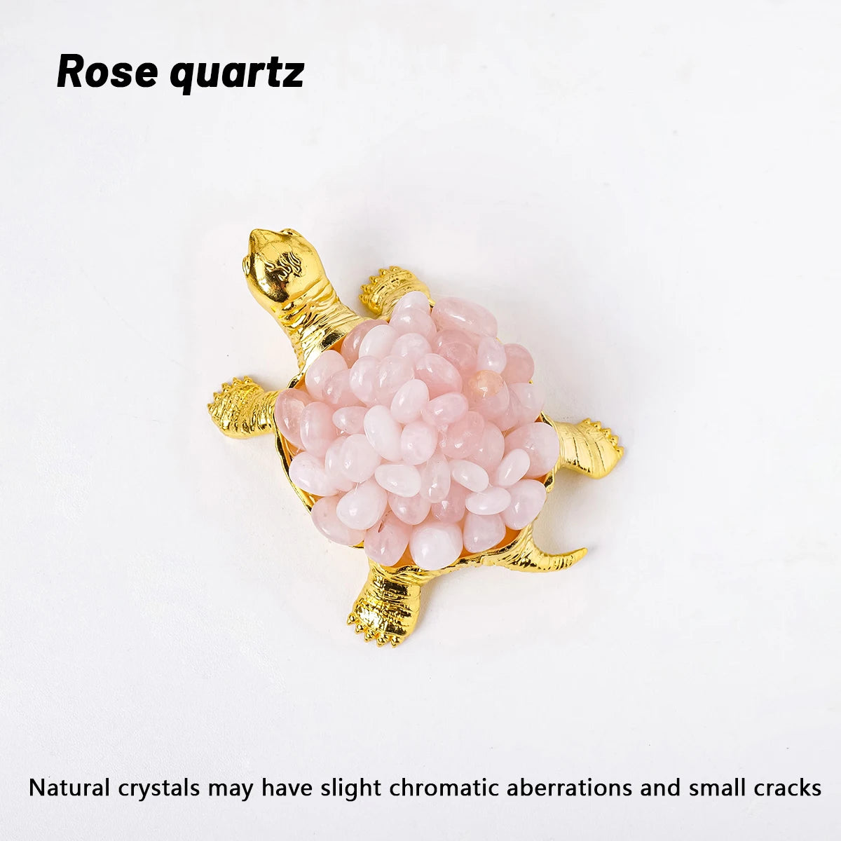 1PC Natural Crystal Animal Figurines Tortoise Turtle Crystal Rolling Stone Handmade Ornaments Garden Home Decoration Crafts