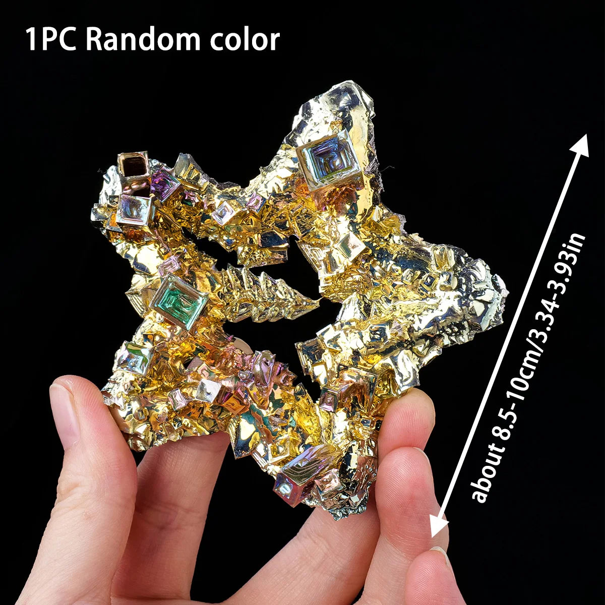 1PC Natural Crystal Bismuth Ore Five-Pointed Star Reiki Healing Stone Meditation Collection Home Decor