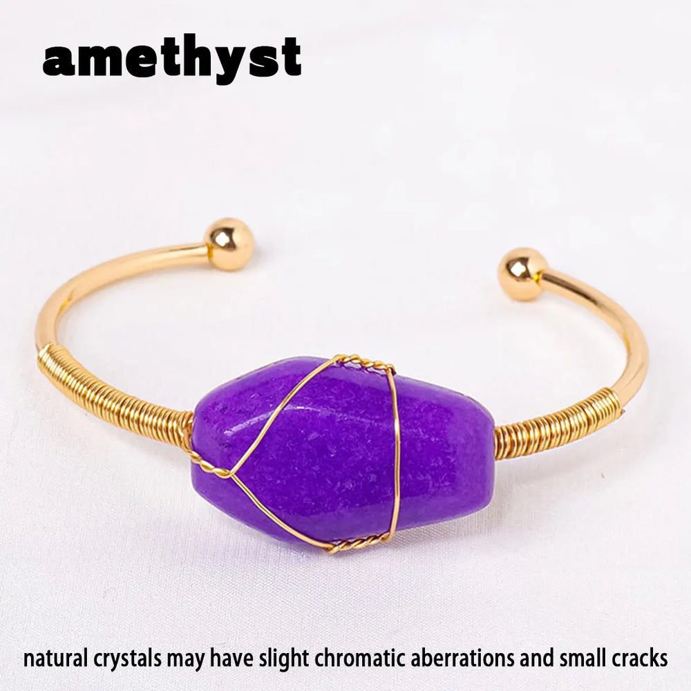 1PC Natural Crystal Bracelet Healing Coffin Bracelet for Women Protection Summer Gift Yoga Reiki Chakras Meditation Charm Quartz