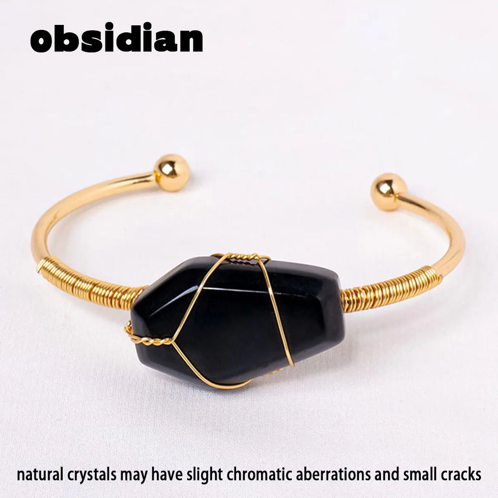 1PC Natural Crystal Bracelet Healing Coffin Bracelet for Women Protection Summer Gift Yoga Reiki Chakras Meditation Charm Quartz