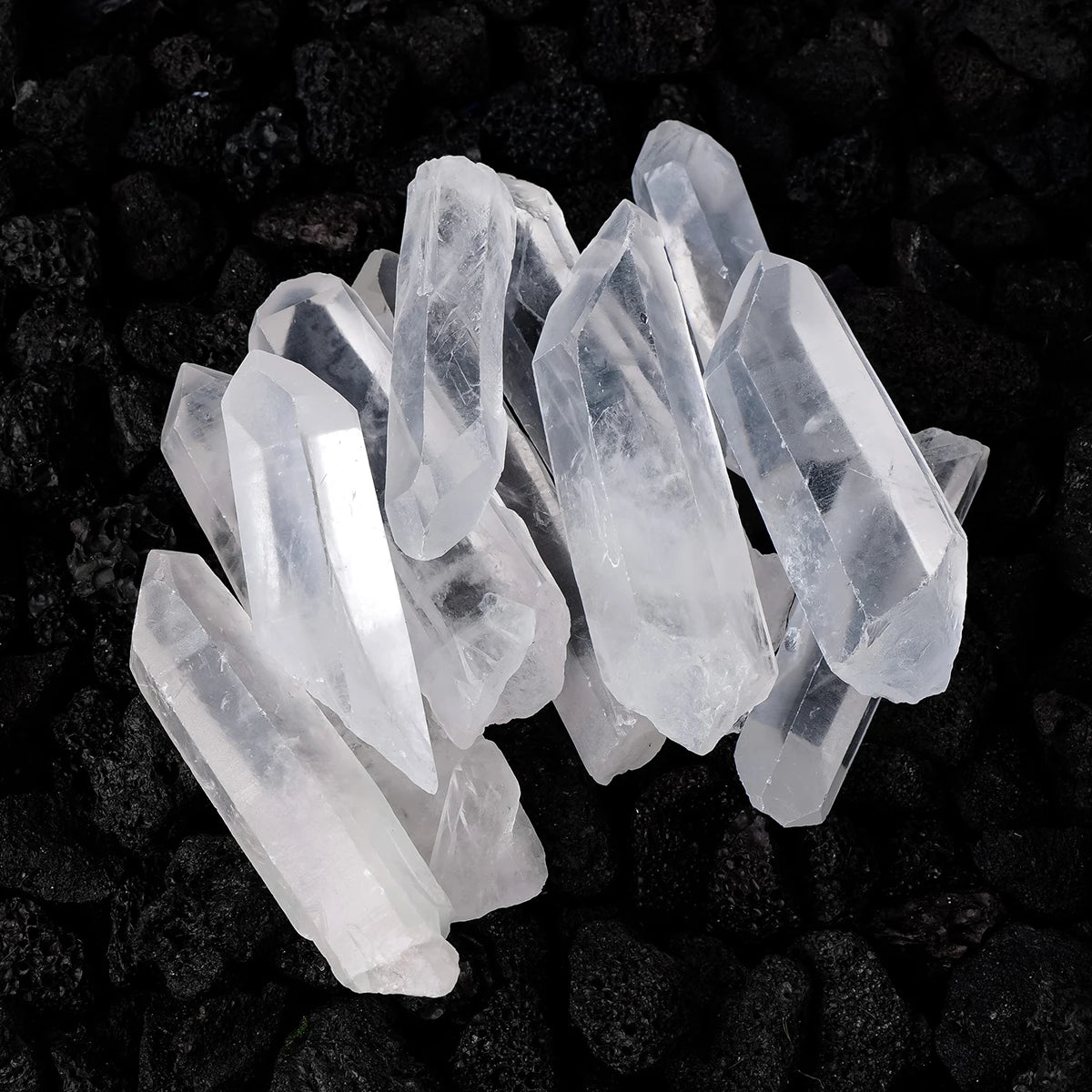 1PC Natural Crystal Clear Quartz Single Crystal DIY Jewelry Accessories Decorative Ornament Holiday Party Gifts