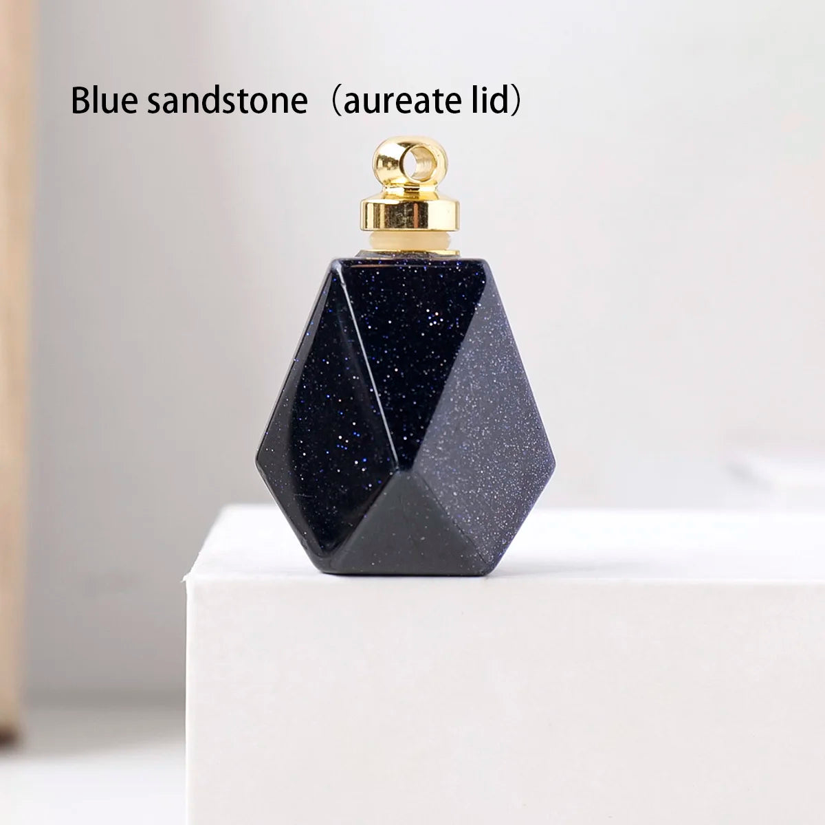 1PC Natural Crystal Gem Healing Stone Essential Oil Bottle Pendant Perfume Bottle Women's Necklace Decoration