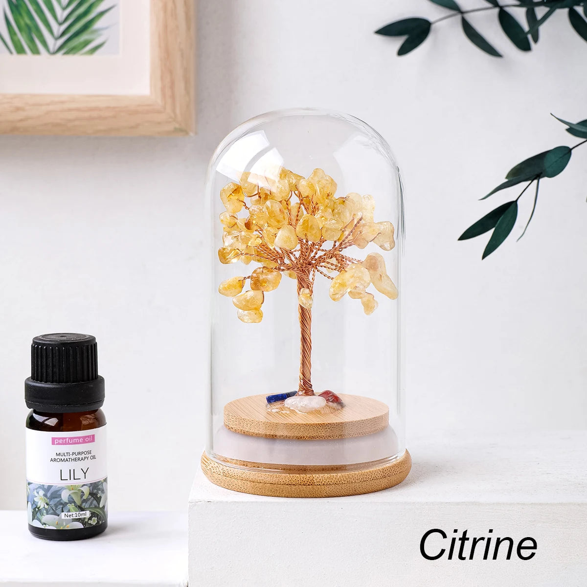 1PC Natural Crystal Gravel Specimen Stone Feng Shui Crystal Money Tree Glass Bottle Desktop Home Decoration Accessories