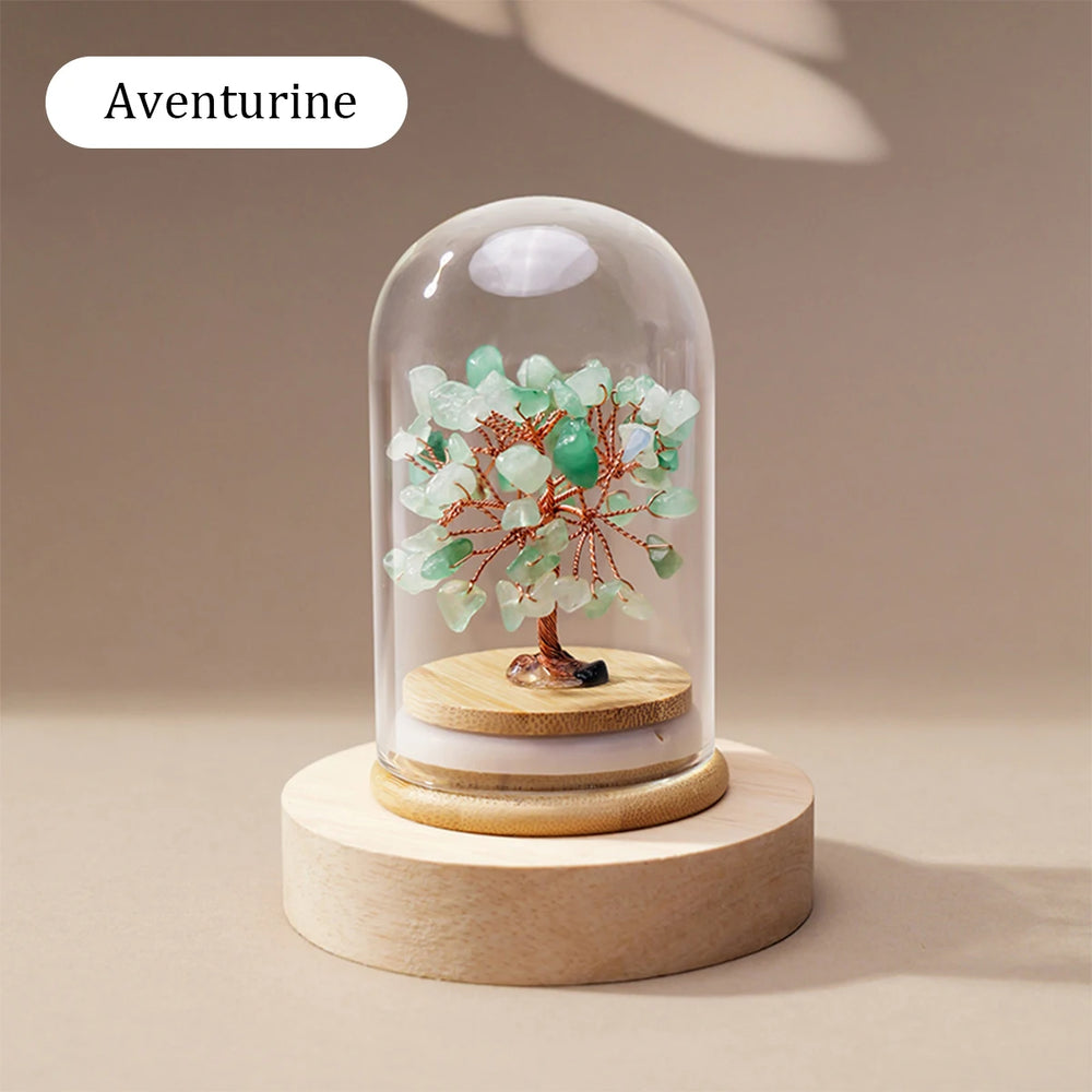 1PC Natural Crystal Gravel Specimen Stone Feng Shui Crystal Money Tree Glass Bottle Desktop Home Decoration Accessories