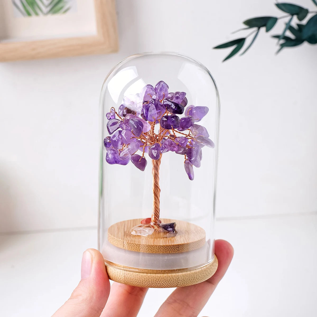 1PC Natural Crystal Gravel Specimen Stone Feng Shui Crystal Money Tree Glass Bottle Desktop Home Decoration Accessories