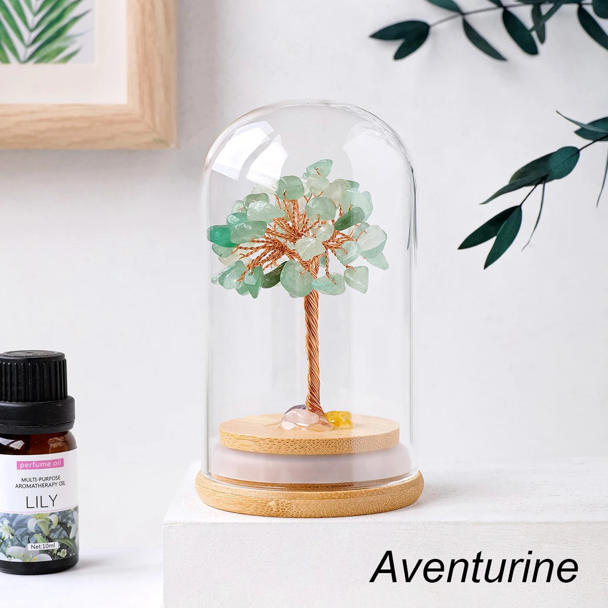 1PC Natural Crystal Gravel Specimen Stone Feng Shui Crystal Money Tree Glass Bottle Desktop Home Decoration Accessories