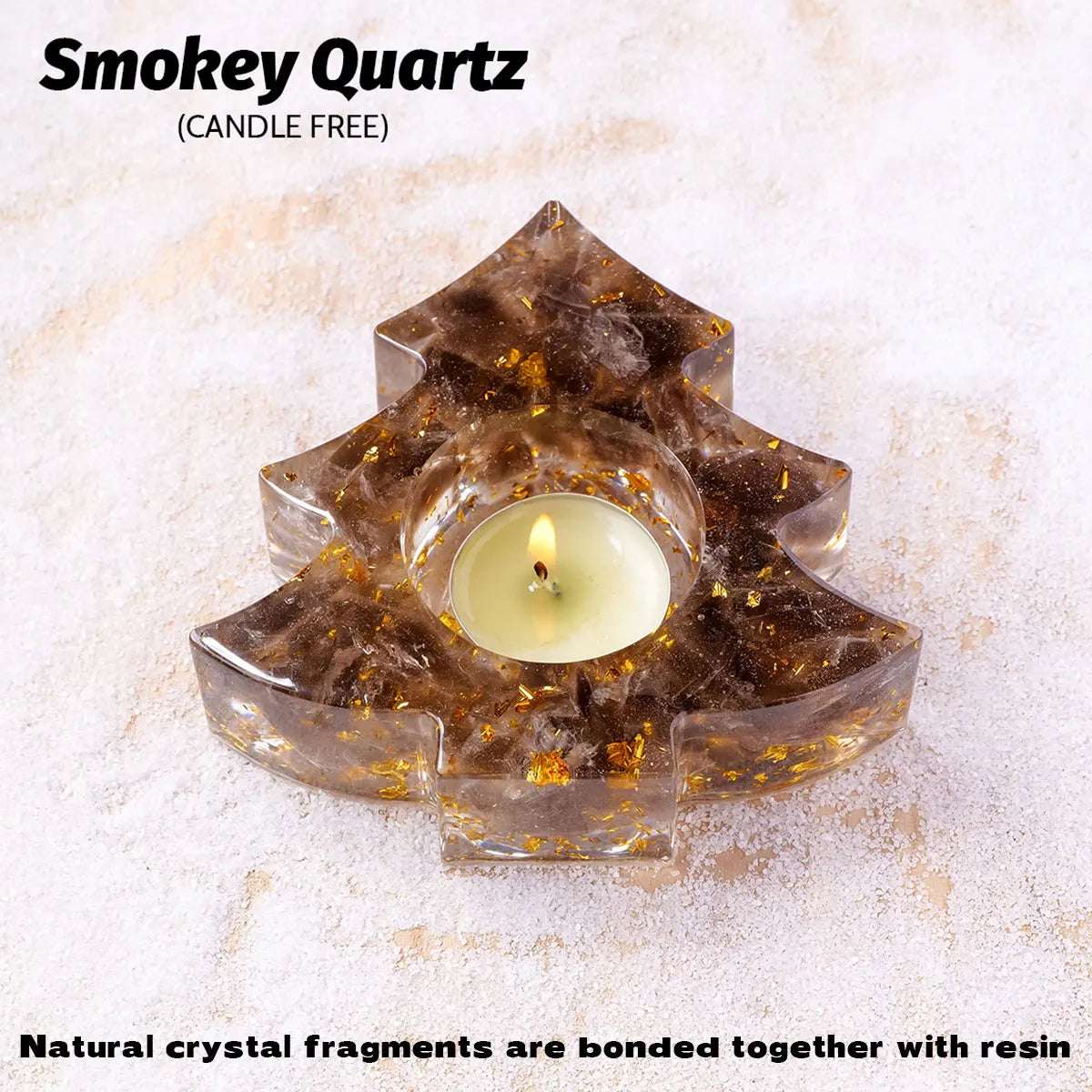 1PC Natural Crystal Gravel Stone Christmas Tree Candle Statue Reiki Stone Tortoise Figurine Amulet Fengshui Sculpture for Home O