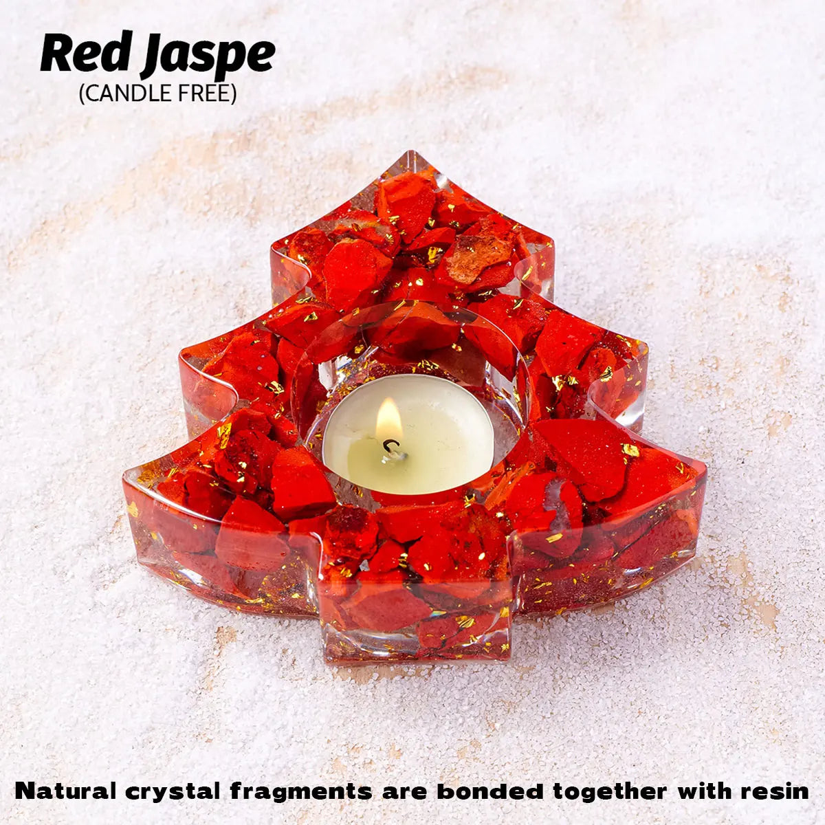 1PC Natural Crystal Gravel Stone Christmas Tree Candle Statue Reiki Stone Tortoise Figurine Amulet Fengshui Sculpture for Home O