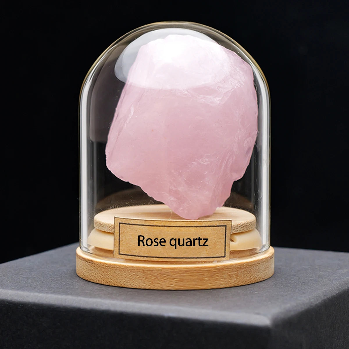 1PC Natural Crystal Mineral Specimen Collection Bottle Rose Quartz Healthy Raw Stone Energy Quartz Home Decoration