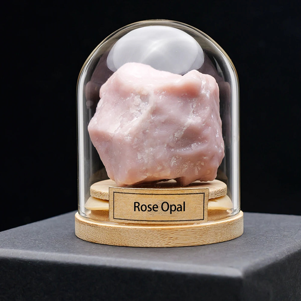 1PC Natural Crystal Mineral Specimen Collection Bottle Rose Quartz Healthy Raw Stone Energy Quartz Home Decoration