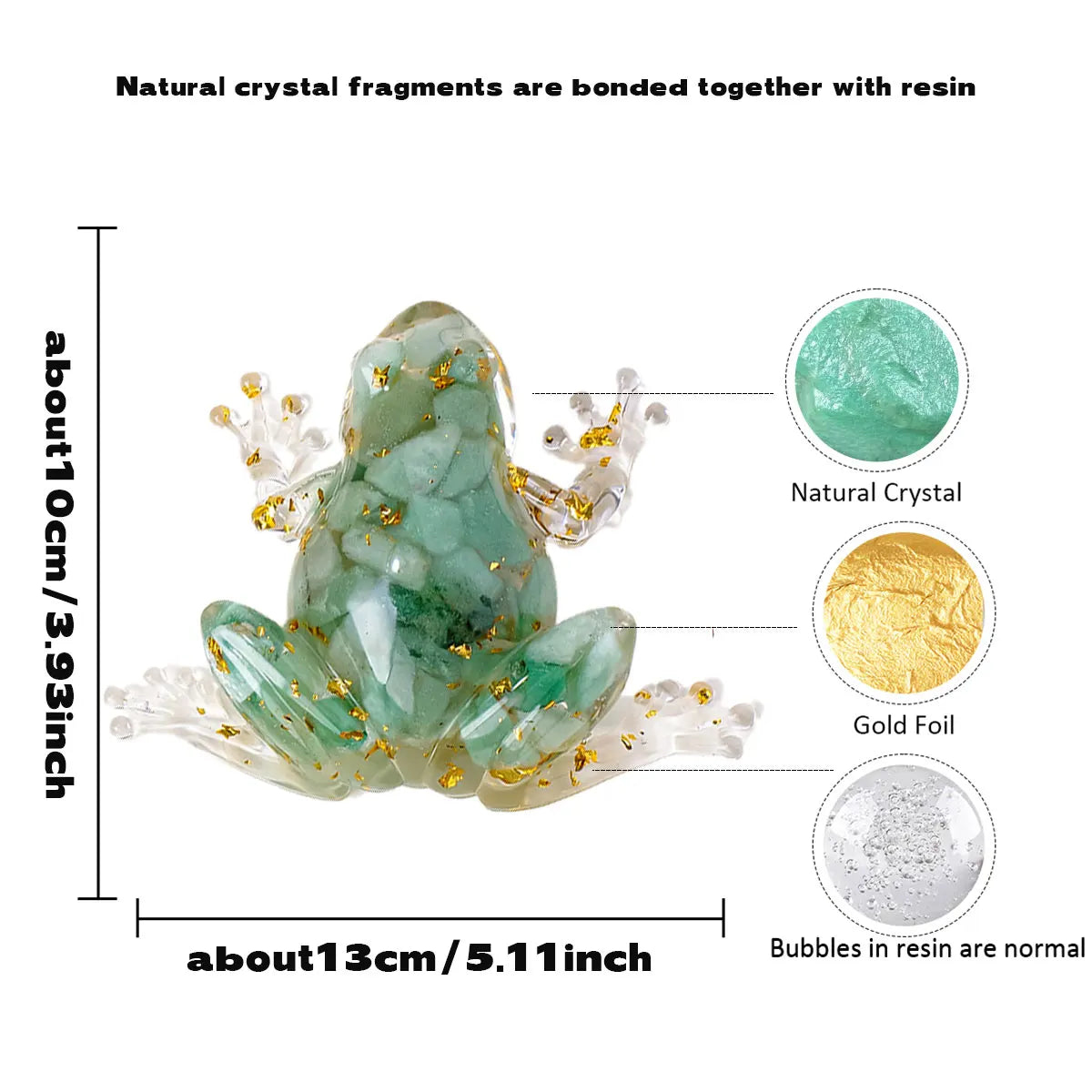 1PC Natural Crystal Rough Stone Frog Statue Reiki Stone Frog Figurine Amulet Fengshui Sculpture for Home Office Decoration