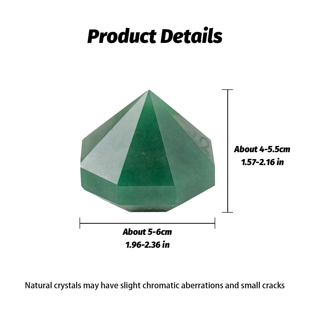 1PC Natural Crystal Stone Green Quartz Aventurine quartz Crystal Tower Pyramid Decorations Reiki Healing Meditation Balancing