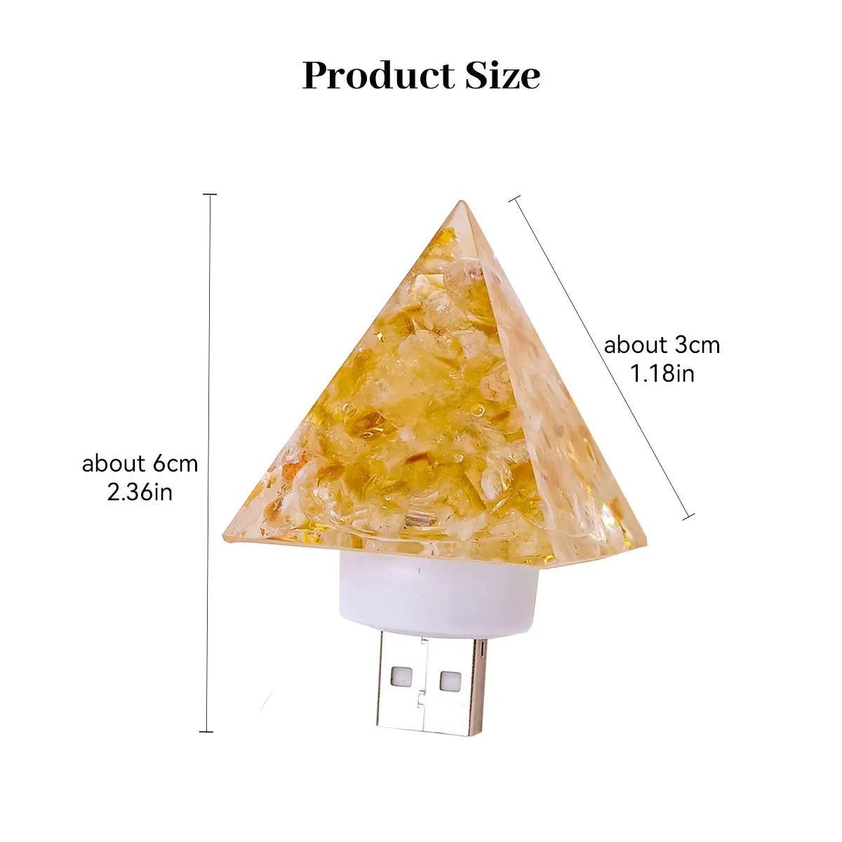 1PC Natural Crystal Stone Pyramid Statue Reiki Stone Pyramid Figurine Amulet Fengshui Sculpture for Home Office Decoration