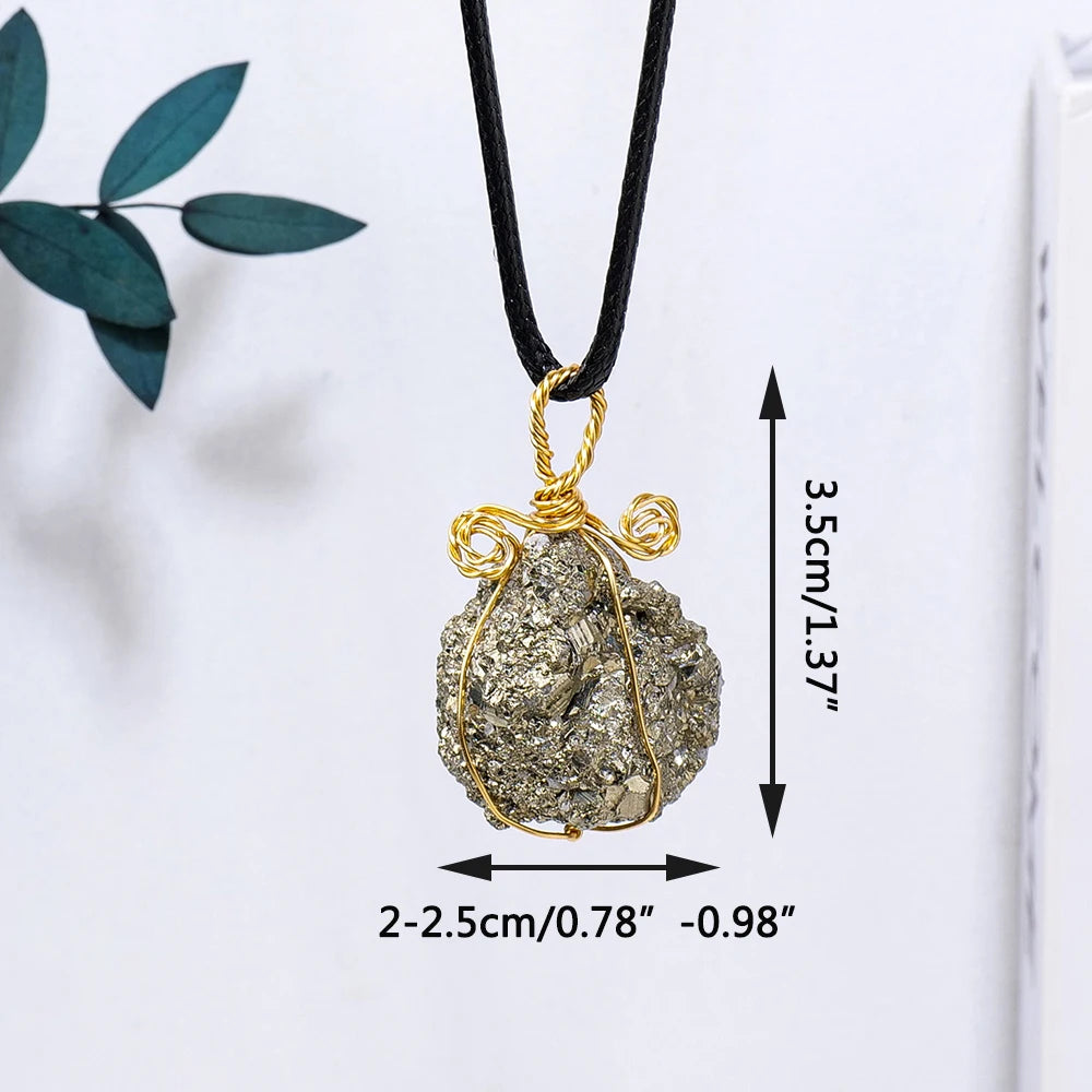 1PC Natural Crystal Stones Chalcopyrite Cluster Raw Stone Pendant Mineral Crystal Ore Teaching Specimens Pyrite Altarpiece