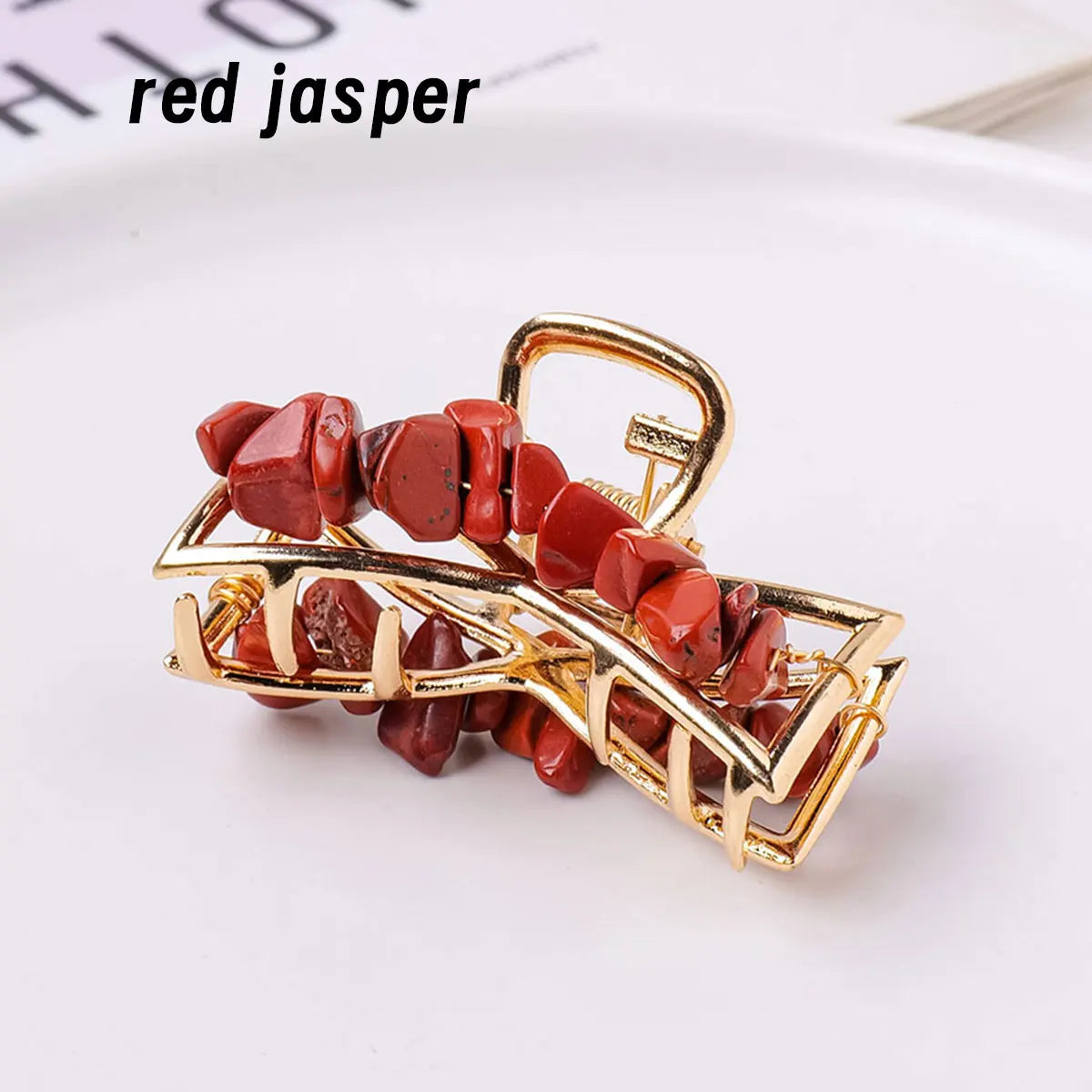 1PC Natural Stone Hair Accessories DIY Handmade Crystal Health Energy Macadam Decoration Crystal Hairpin Children's Day Gifts