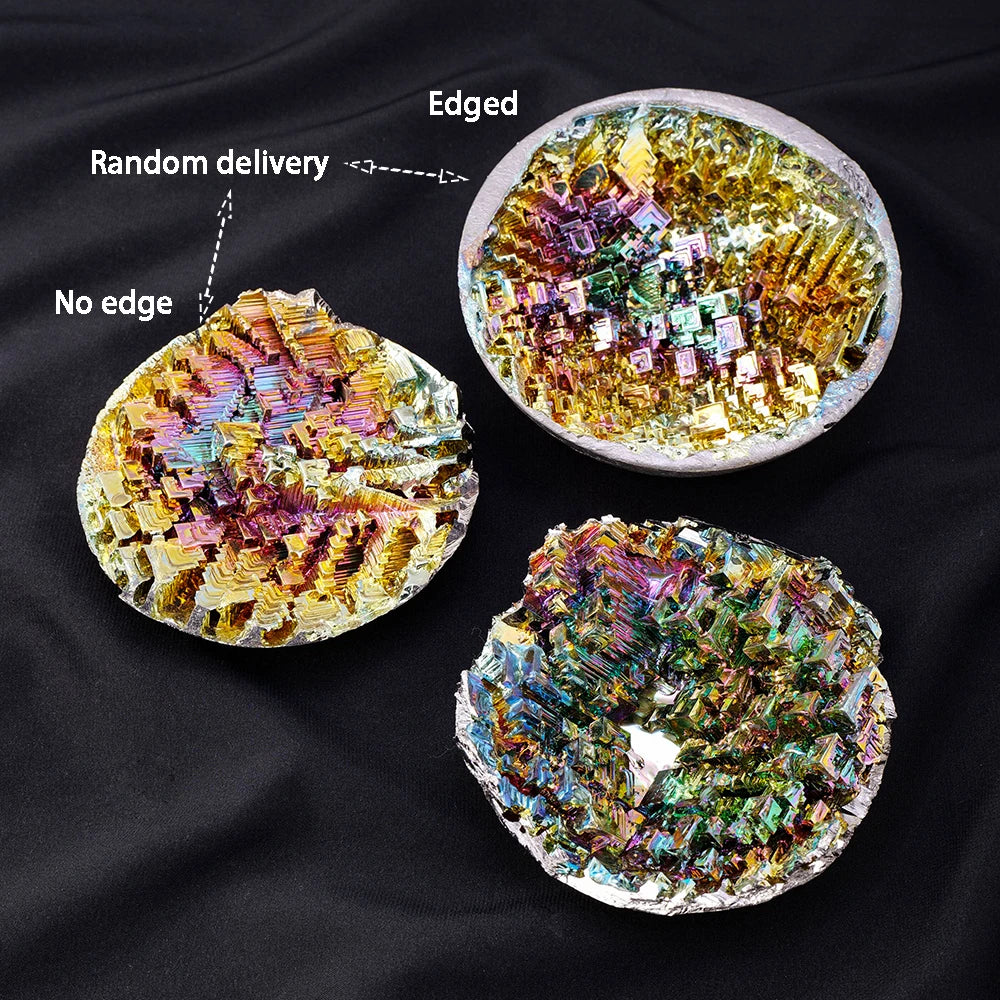 1PC Natural Stone Rainbow Bismuth Ore Crystal Cornucopia Mineral Specimen Collection Home Decoration