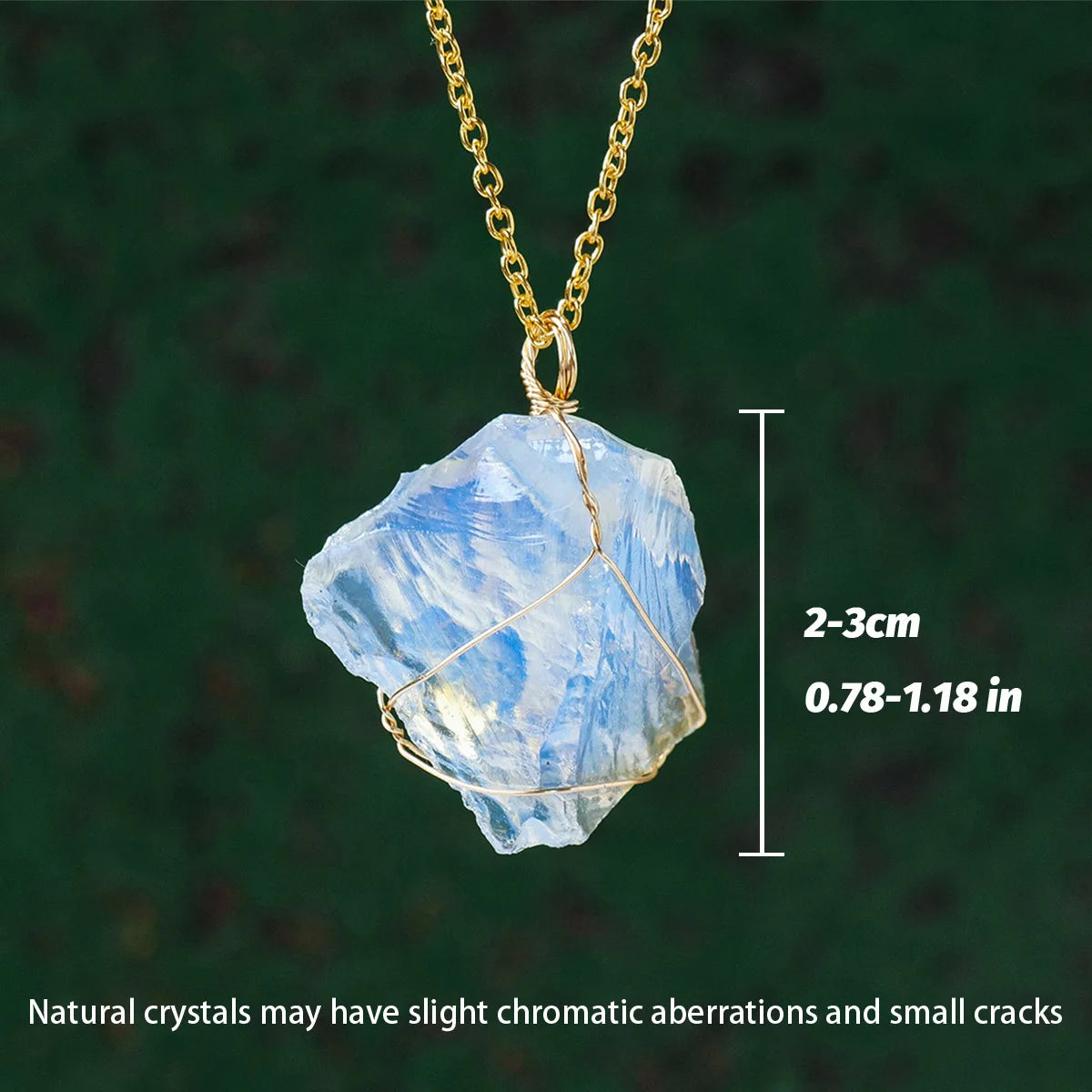 1PC Natural Stone Raw Ore Green Fluorite Rose Quartz Gemstone Pendant Rough Necklace Jewelry Accessories