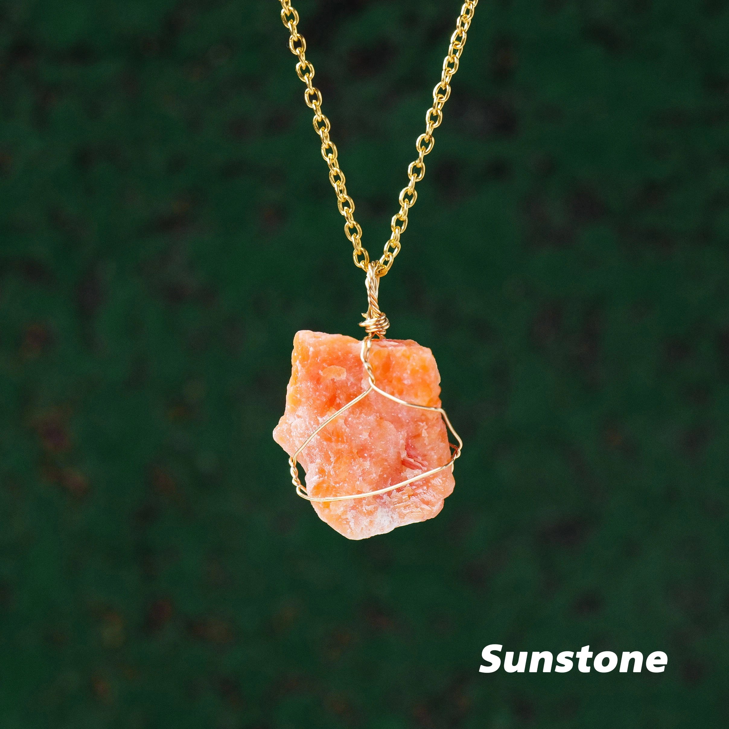 1PC Natural Stone Raw Ore Green Fluorite Rose Quartz Gemstone Pendant Rough Necklace Jewelry Accessories