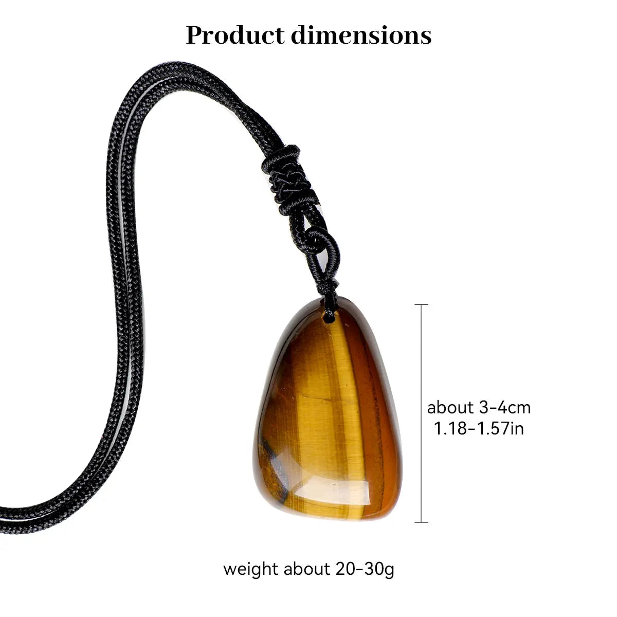 1PC Natural Stone Yellow Tiger eye Crystal Water Droplet Pendant Necklace Ornament Decorative Chakra Home Decoration