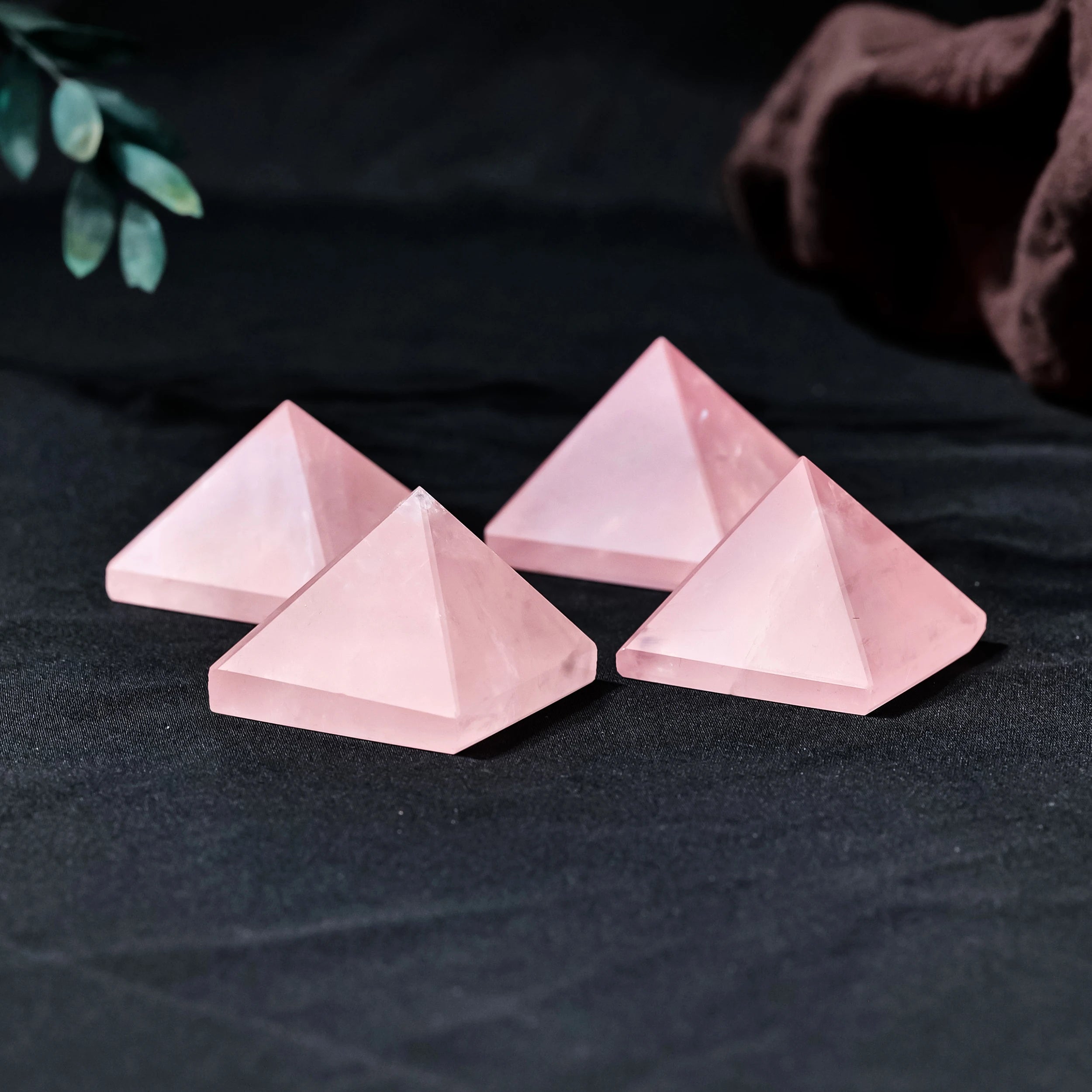 1PC Natural Stones Rose Quartz Crystal Pyramid Quartz Healing Stone Chakra Reiki Crystal THome Decor Crafts