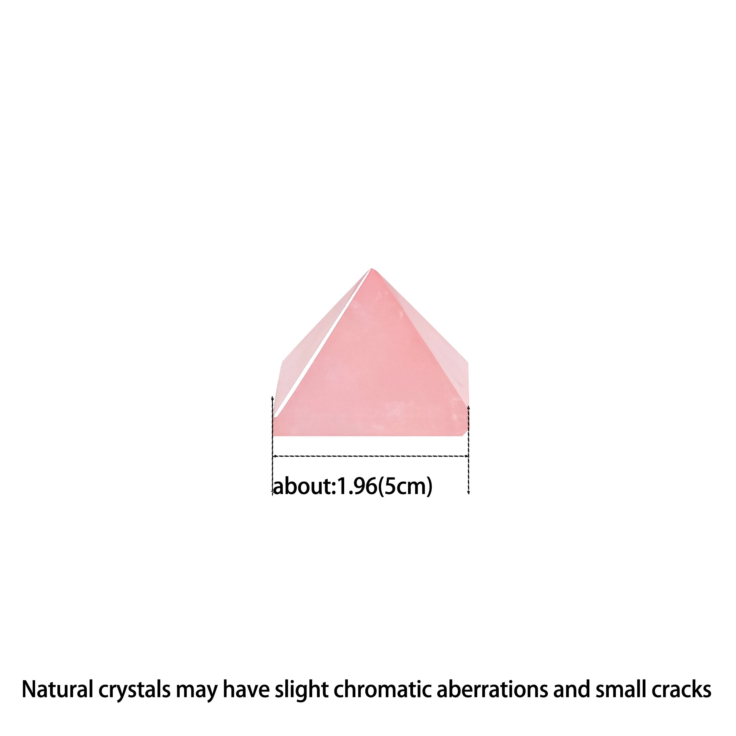 1PC Natural Stones Rose Quartz Crystal Pyramid Quartz Healing Stone Chakra Reiki Crystal THome Decor Crafts