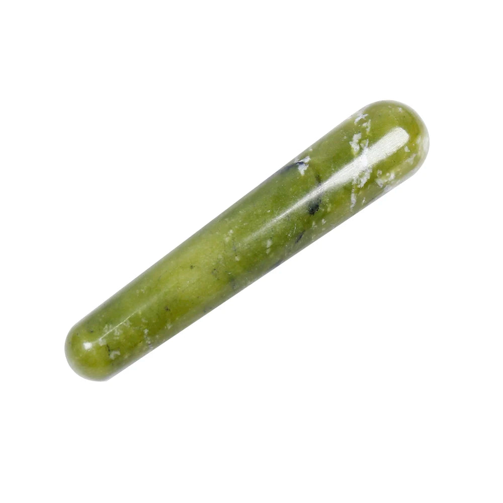 1PC good Quality Natural Green jade xiuyu Wands Gemstone Crafts Pleasure Wand Body Hand Massage Wood Magic Stone Ornament Gifts