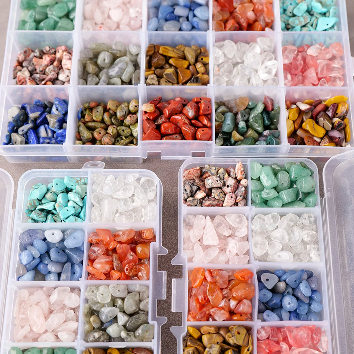 1box Natural Stones Mixed Crystal Material Crystal Gravel Stone Chips Ore Minerals Reiki Specimen Gemstones Aquarium Decoration