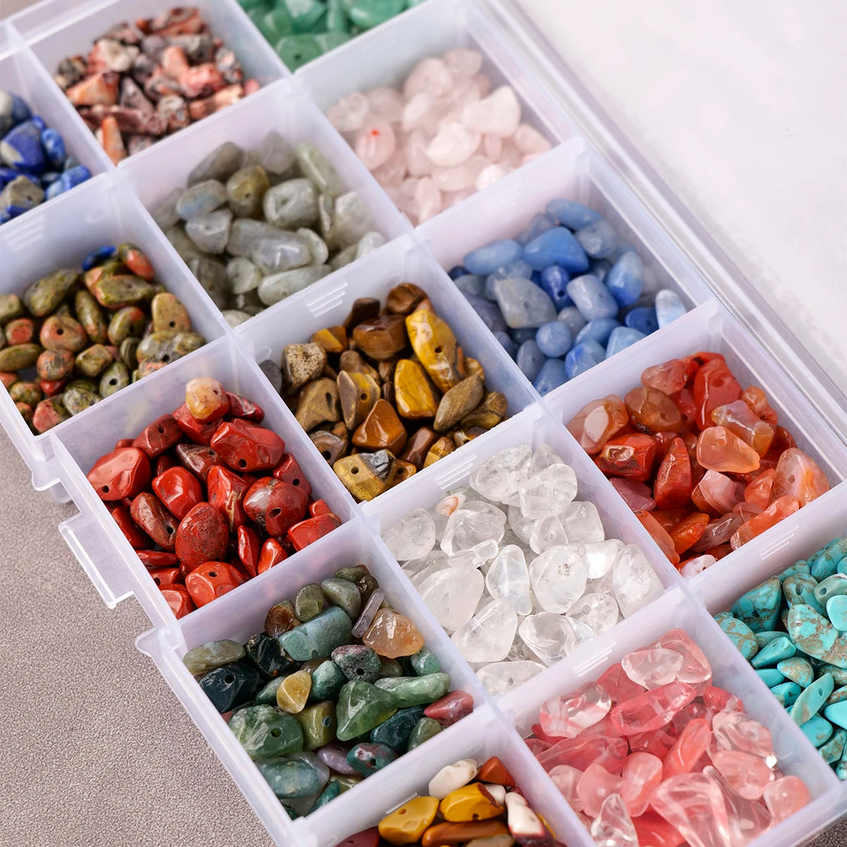 1box Natural Stones Mixed Crystal Material Crystal Gravel Stone Chips Ore Minerals Reiki Specimen Gemstones Aquarium Decoration