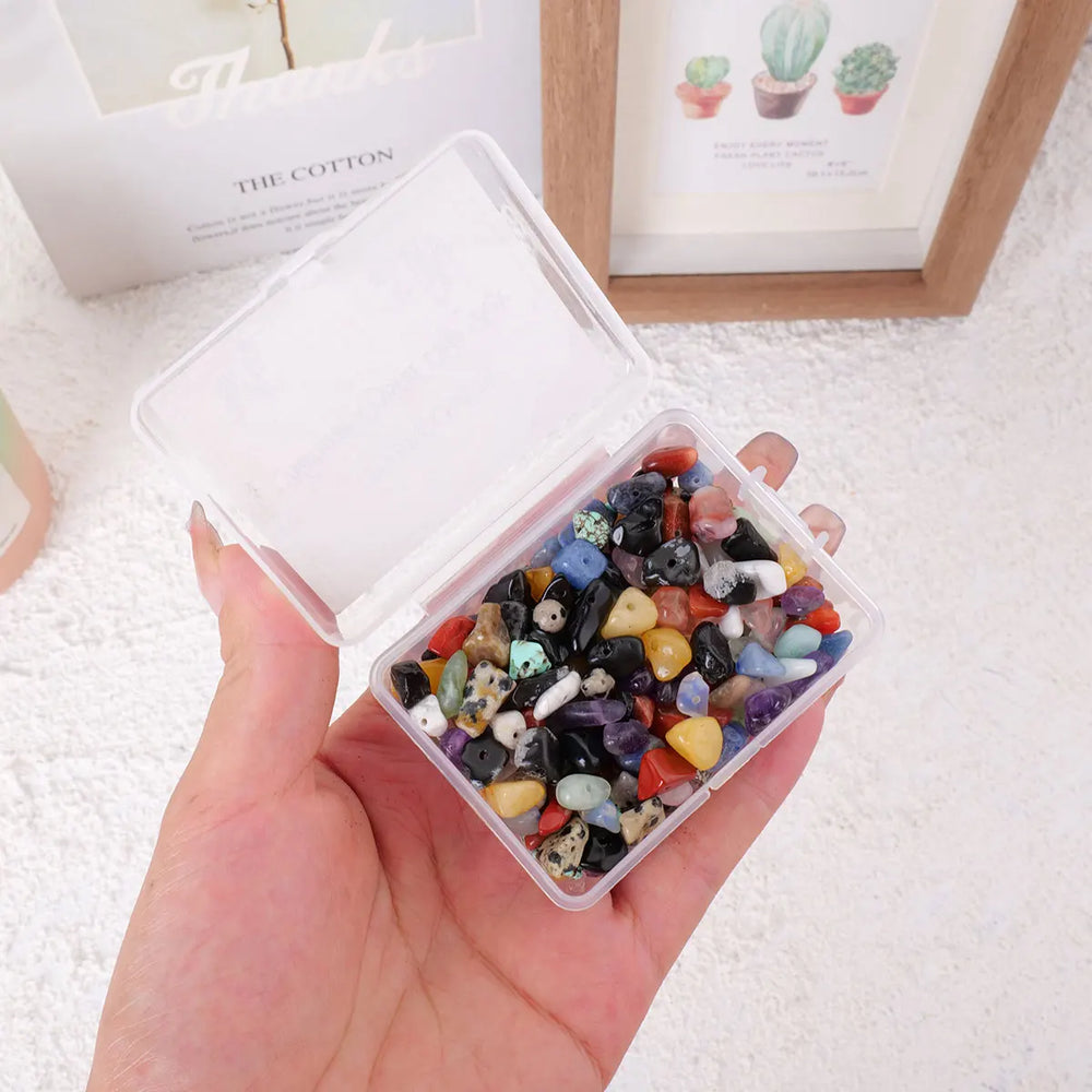 1box Natural Stones Mixed Crystal Material Crystal Gravel Stone Chips Ore Minerals Reiki Specimen Gemstones Aquarium Decoration