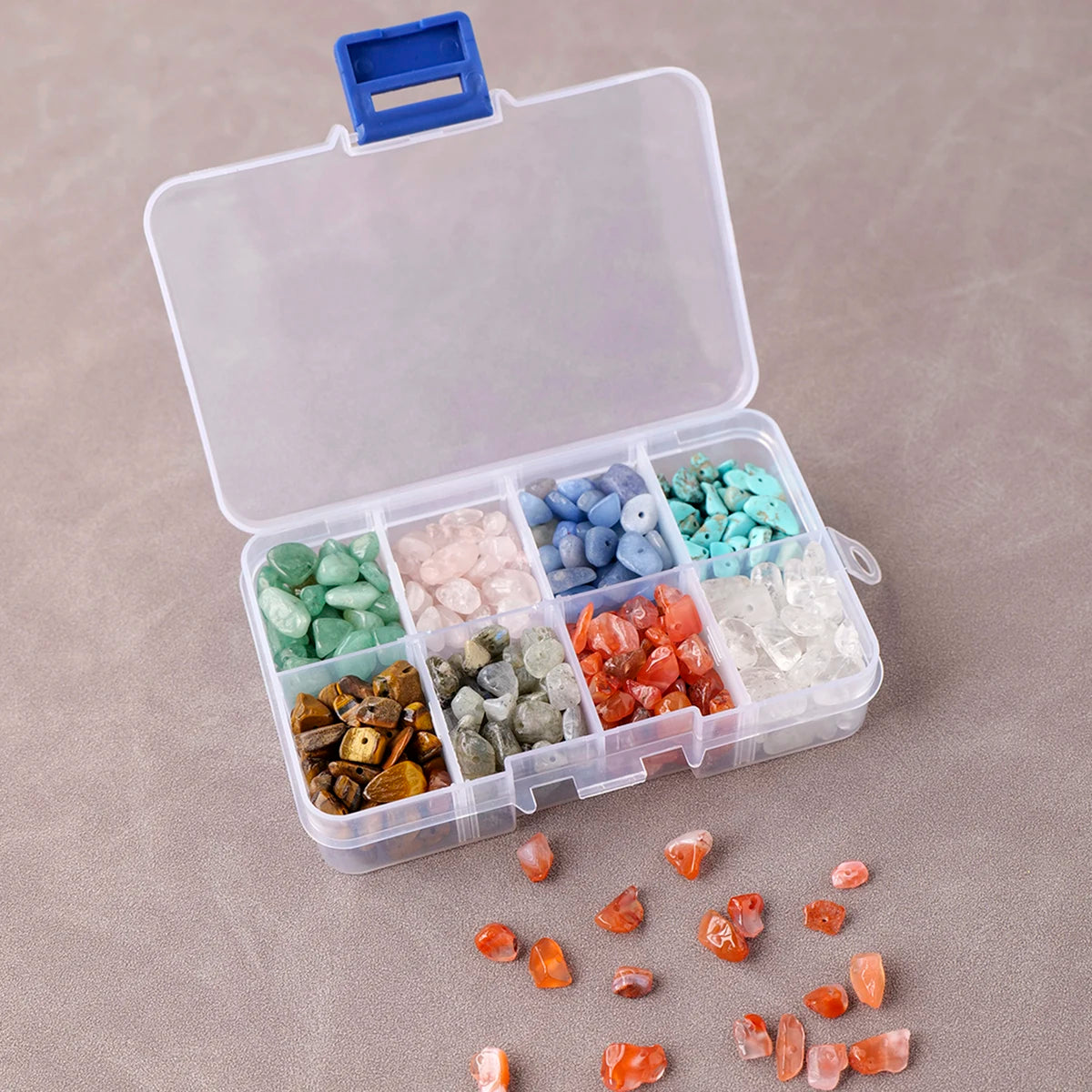 1box Natural Stones Mixed Crystal Material Crystal Gravel Stone Chips Ore Minerals Reiki Specimen Gemstones Aquarium Decoration