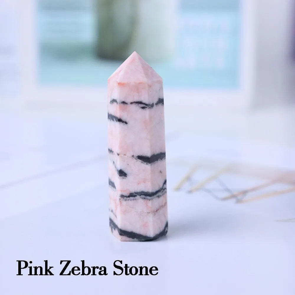 1kg Natural Crystal Tower Energy Rose Quartz Column 5-10cm Amethyst Gem Magic Stick Wholesale Health Decoration