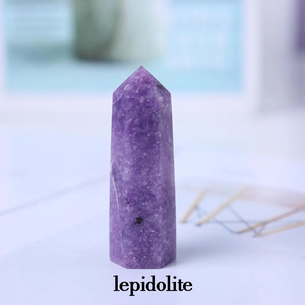 1kg Natural Crystal Tower Energy Rose Quartz Column 5-10cm Amethyst Gem Magic Stick Wholesale Health Decoration