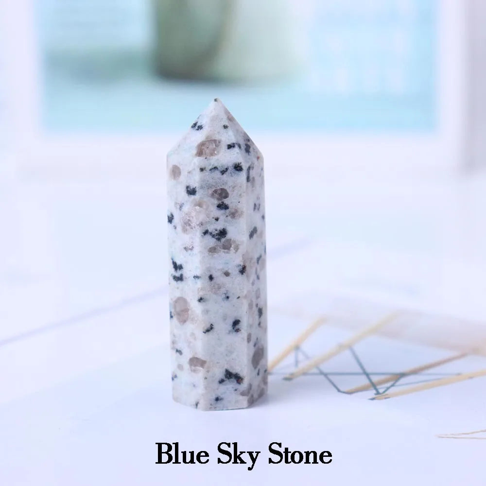 1kg Natural Crystal Tower Energy Rose Quartz Column 5-10cm Amethyst Gem Magic Stick Wholesale Health Decoration