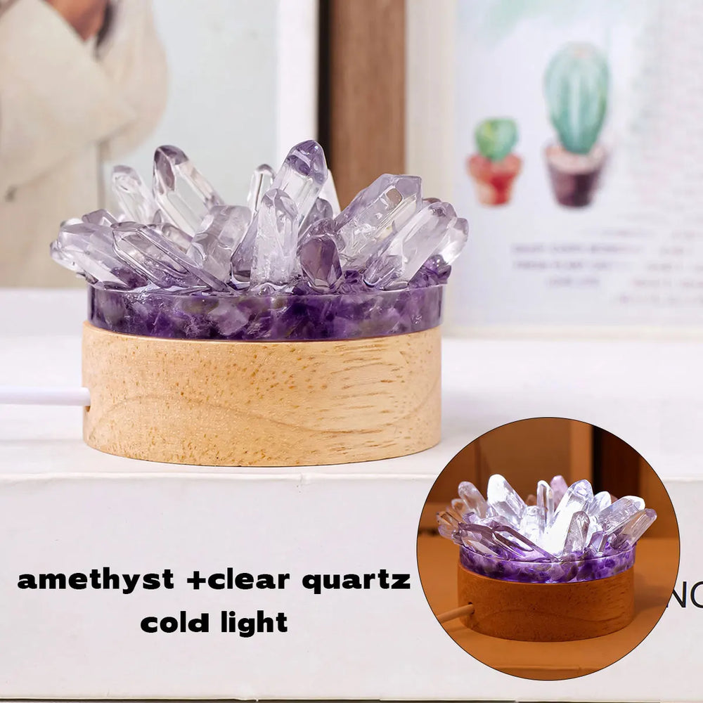 1pc Natural Amethyst Crystal Singel Point DIY Crystal Lamp reiki healing home decor mineral specimen collection